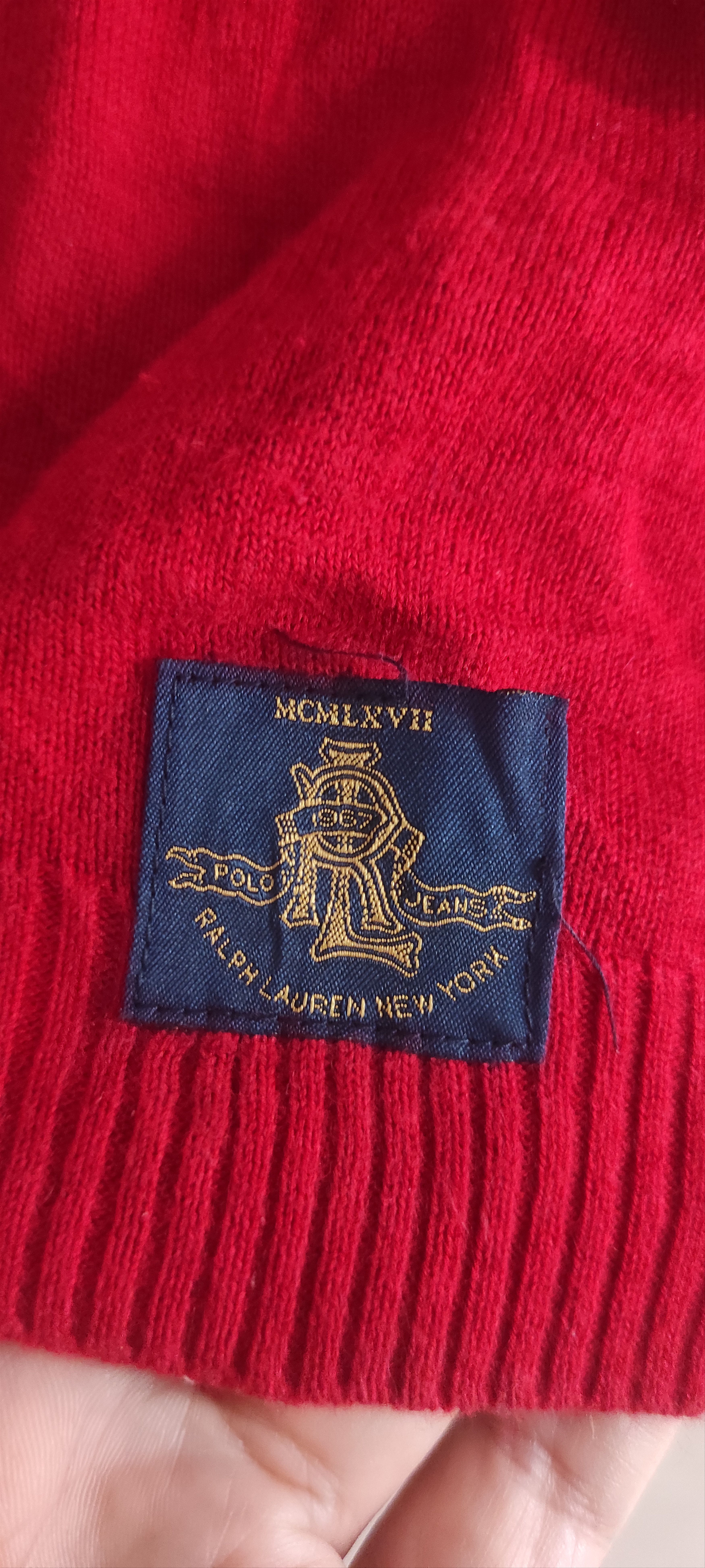 Polo Ralph Lauren Polo Ralph Lauren Cotton sweater Slim Fit V Neck Size US L / EU 52-54 / 3 - 5 Thumbnail