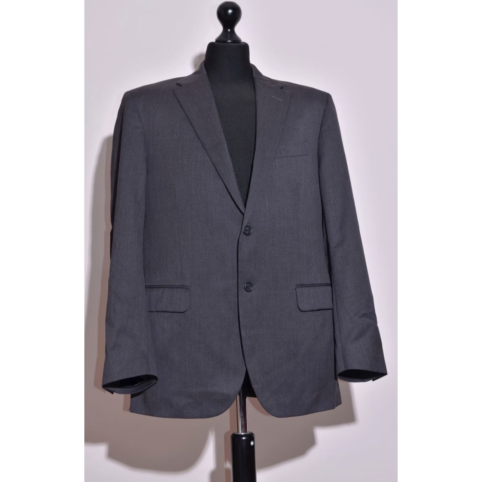 Corneliani Corneliani Blazer Mens Wool Grey 44 Regular Button Single-Breasted 120s Overcoat Vintage No (EU54 UK44 US44) Size 44R - 2 Thumbnail