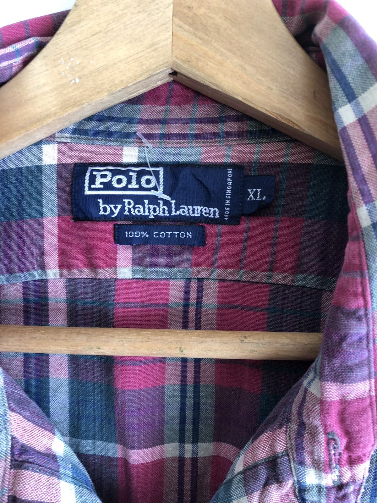 Polo Ralph Lauren × Vintage Vintage Flannel Polo Ralph Lauren Button Up Size US XL / EU 56 / 4 - 4 Thumbnail