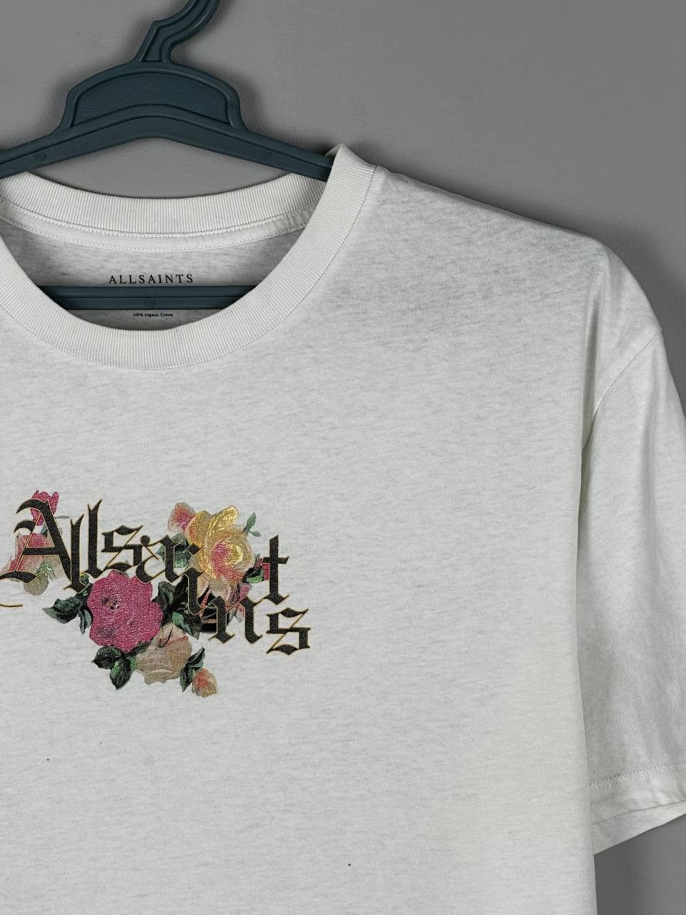 Allsaints Allsaints Streetwear Flower Logo White T Shirt Size US M / EU 48-50 / 2 - 4 Thumbnail