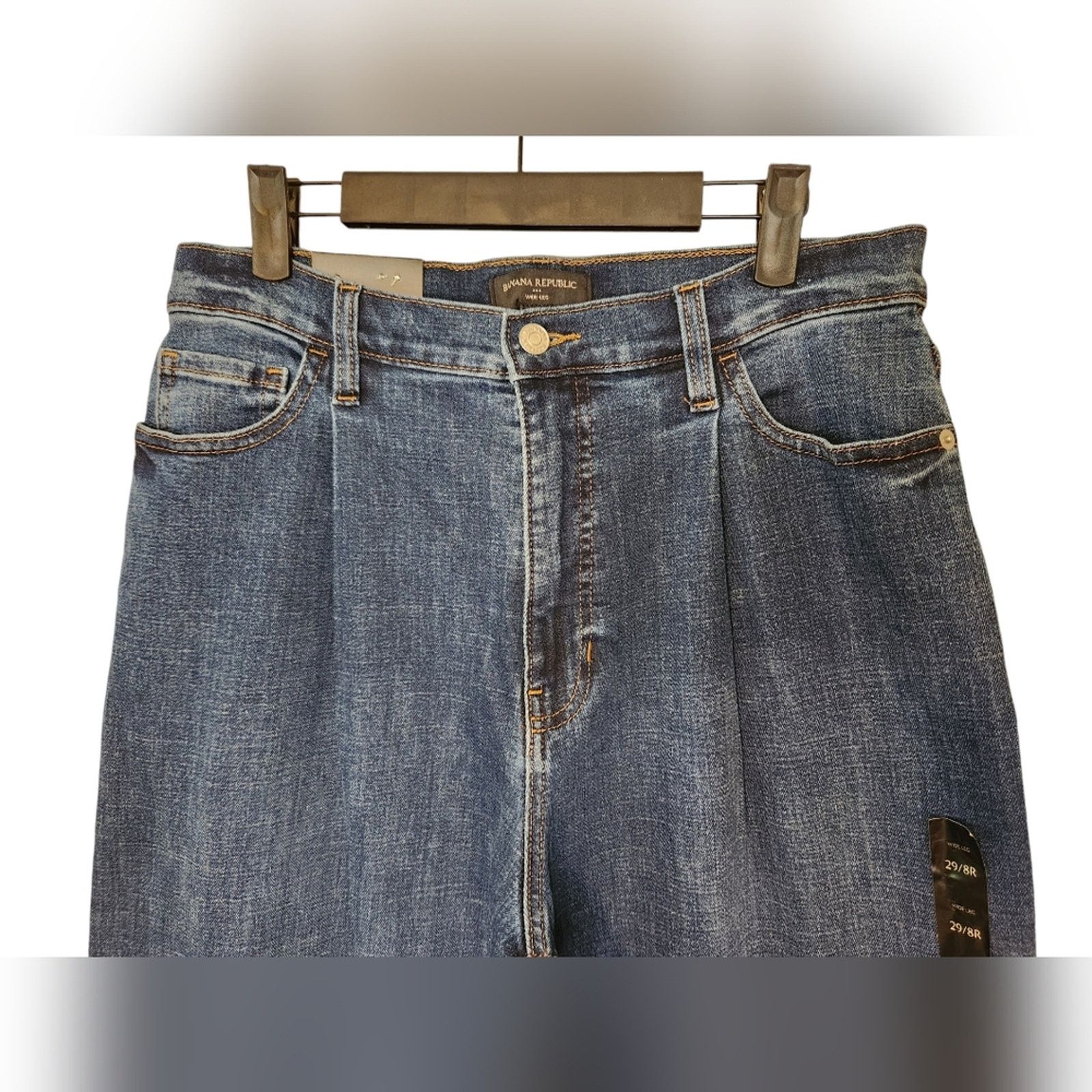 Banana Republic Banana Republic NWT Sedona Wide Leg High Waist Jeans 29/8 Size 29" - 4 Thumbnail