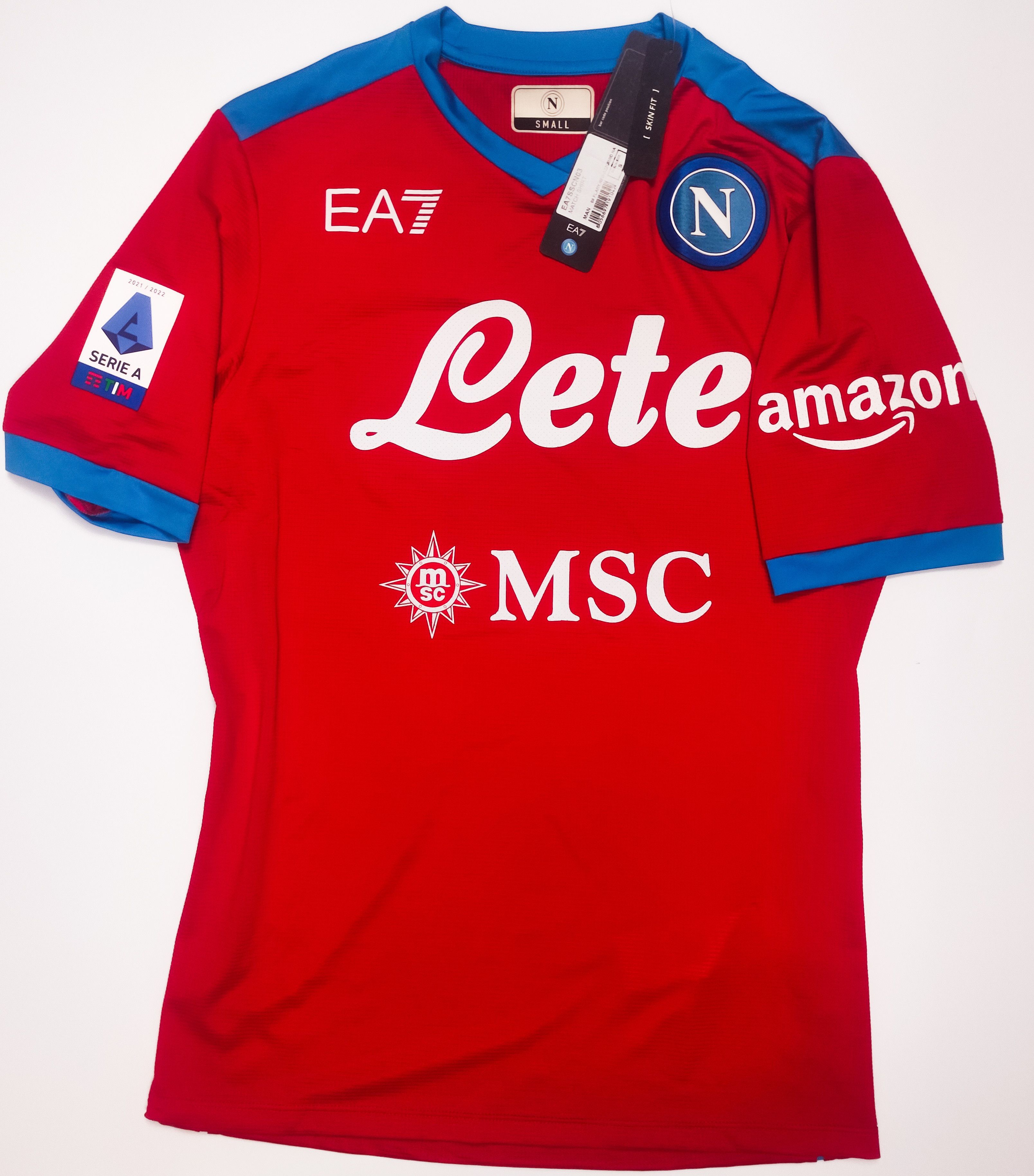 Emporio Armani BNWT Zieliński #20 SSC Napoli 2020 2021 Shirt Signed Size US S / EU 44-46 / 1 - 2 Thumbnail