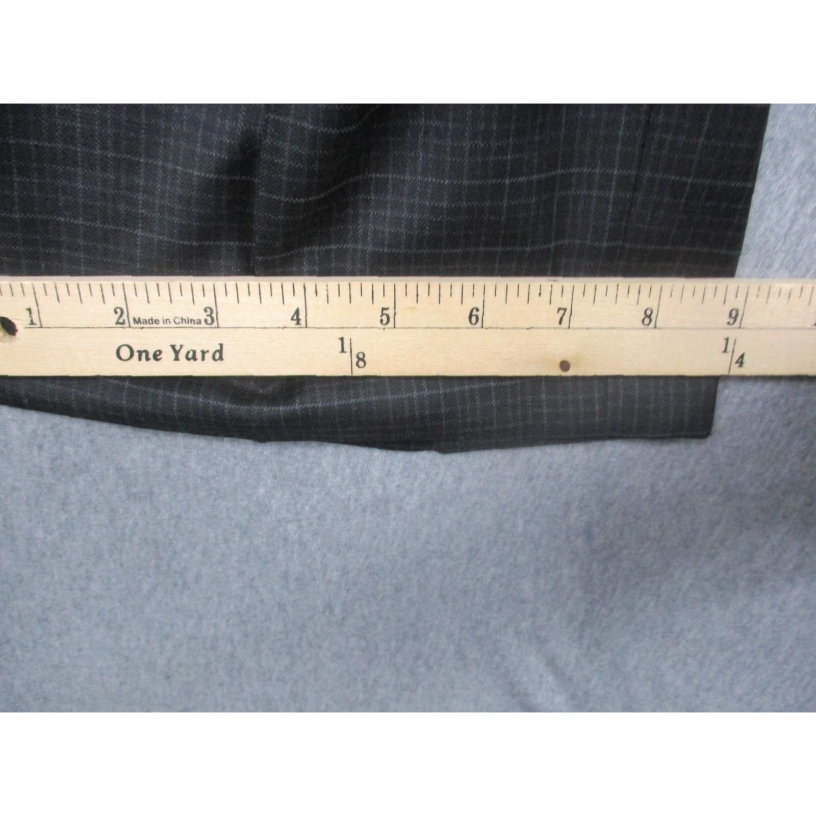 Lauren Ralph Lauren Pants Mens 34x30 Black Plaid 100% Wool Pleated Dress Cuffed Pants Mens