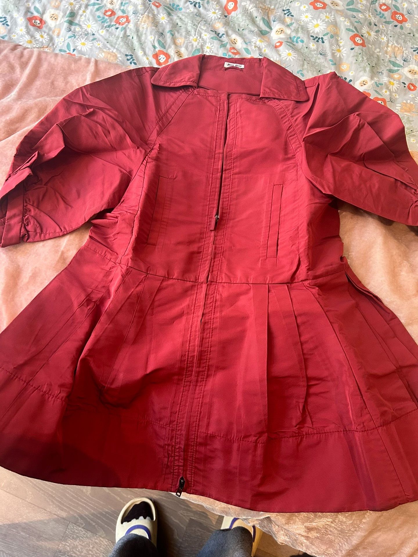 Miu Miu miu miu dark red trench coat, size xs Size US XS / EU 42 / 0 - 1 Thumbnail