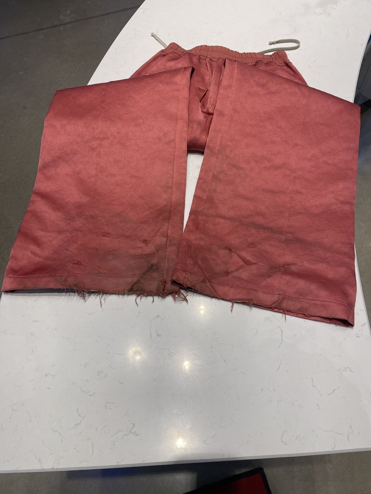 Rick Owens Rick Owens Geth Bela Silk Blend Trouser Carnelian Red Size US 44 / EU 60 - 5 Thumbnail