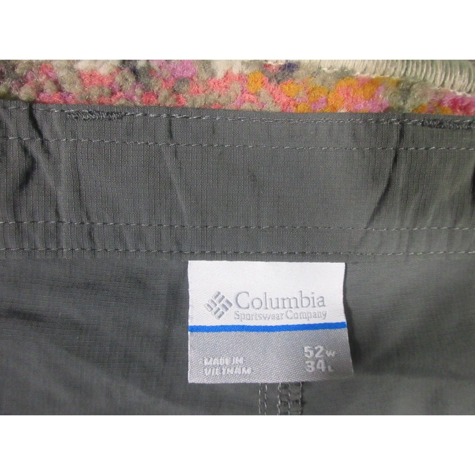 Vintage Columbia Omni-Shade Convertible Cargo Pants Mens 52 Regular Gray Nylon Lightweight Size US 36 / EU 52 - 3 Thumbnail
