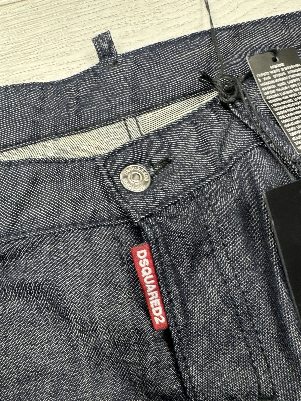 Dsquared2 × Vintage New Dsquared2 Denim Slim Jeans Big Logo Y2K Pocket Size US 34 / EU 50 - 9 Thumbnail