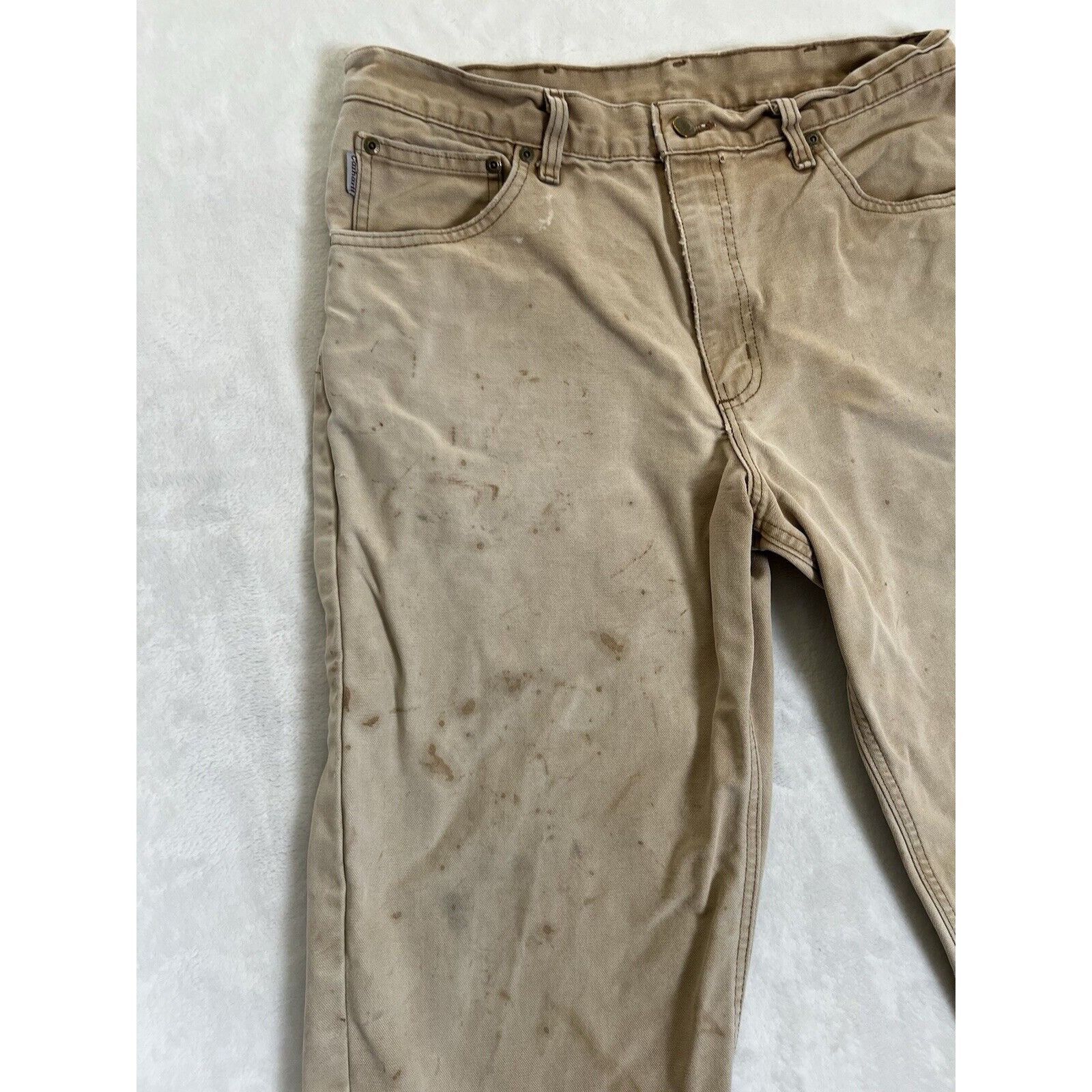 Carhartt Vintage Carhartt B72 BRN Pants Size 32x30 USA Made Stained G Size US 32 / EU 48 - 4 Thumbnail