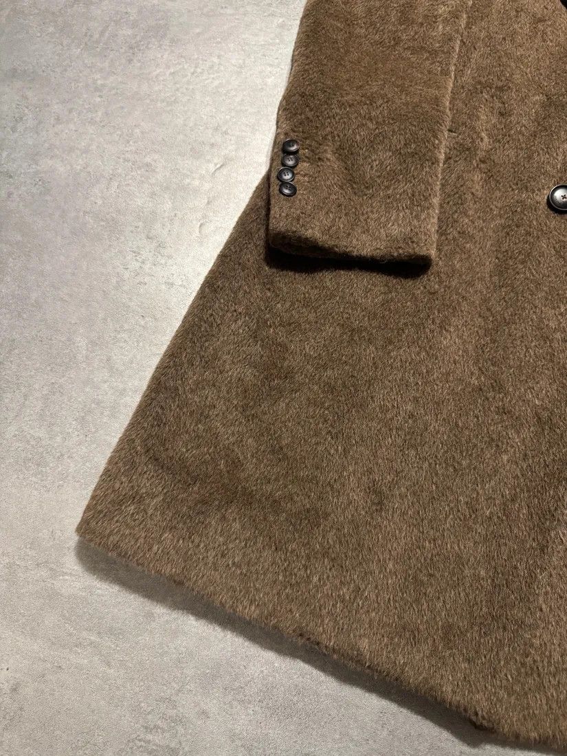 Emporio Armani × Vintage FW2018 Emporio Armani Sartorial Faux Fur Brown Trench Coat Size US M / EU 48-50 / 2 - 3 Thumbnail