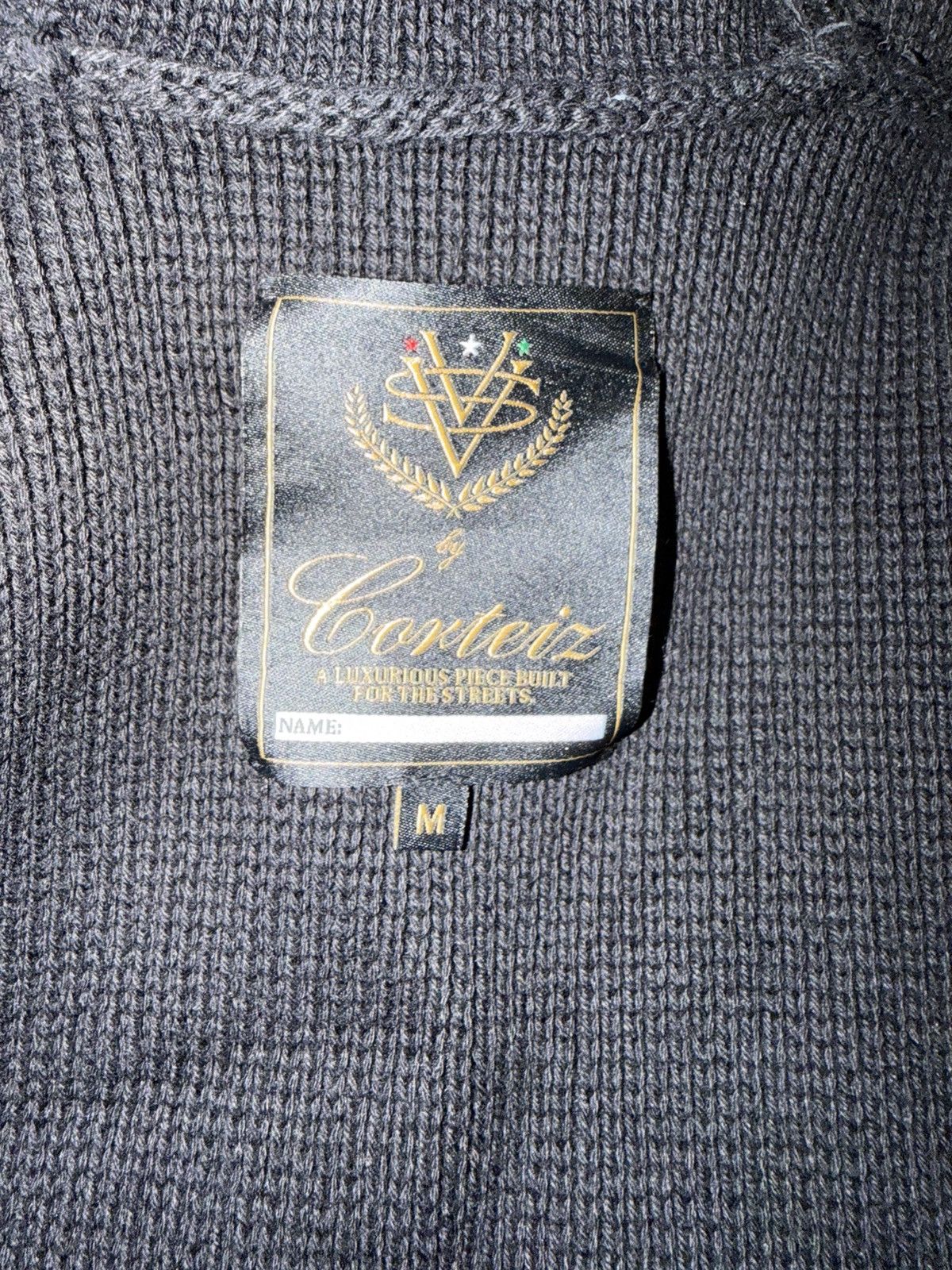 Corteiz Corteiz College Knit Zip Hoodie Black Size US M / EU 48-50 / 2 - 2 Thumbnail