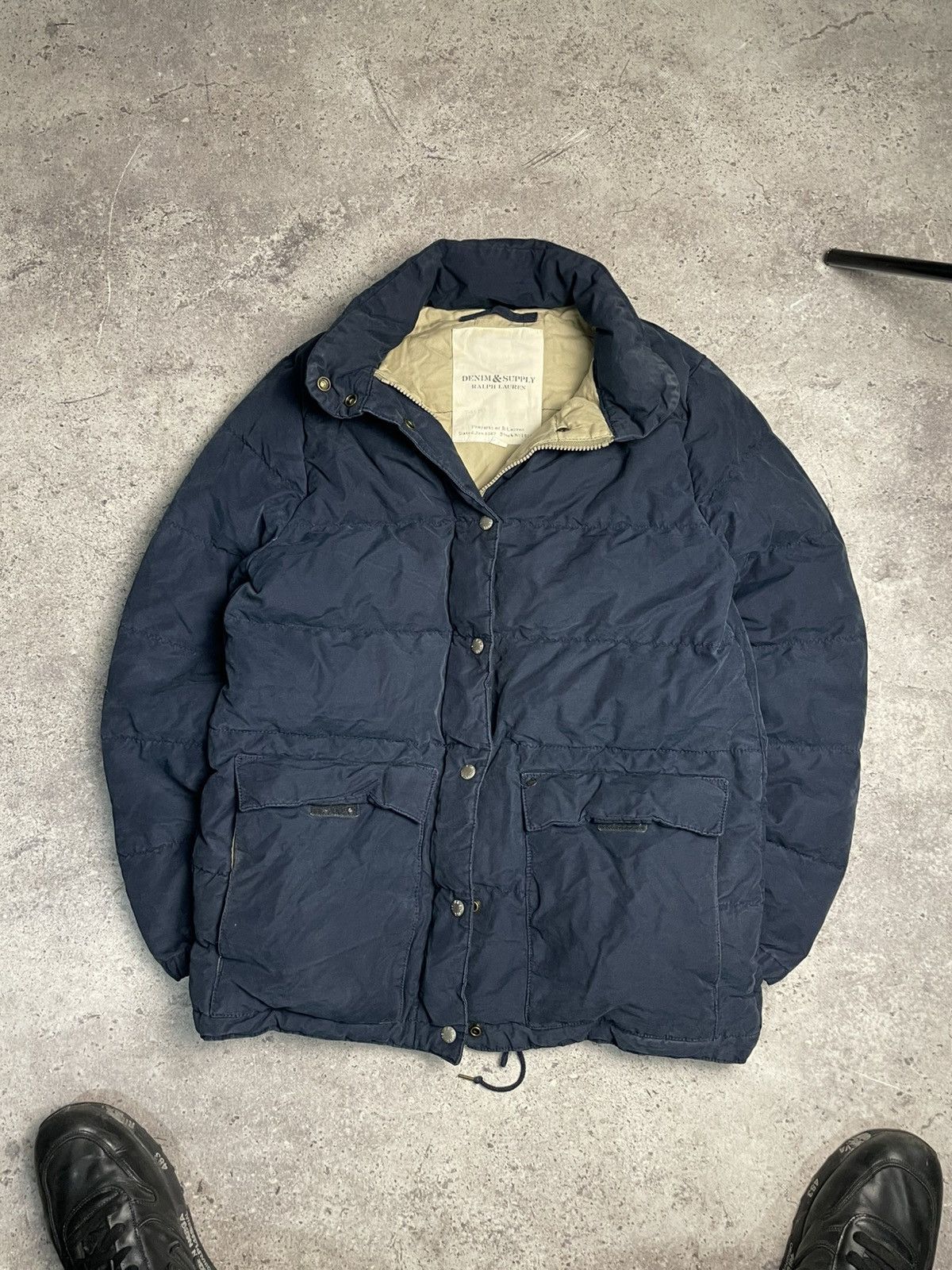 Denim & Supply Ralph Lauren Denim & Supply Ralph Lauren Blue Puffer Down Jacket Men's S Size US S / EU 44-46 / 1 - 1 Thumbnail