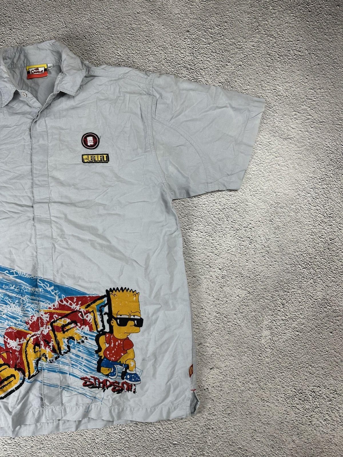 The Simpsons Vintage Simpsons Bart Shirt Y2K Big Logo Japan Hype Style Size US XL / EU 56 / 4 - 4 Thumbnail