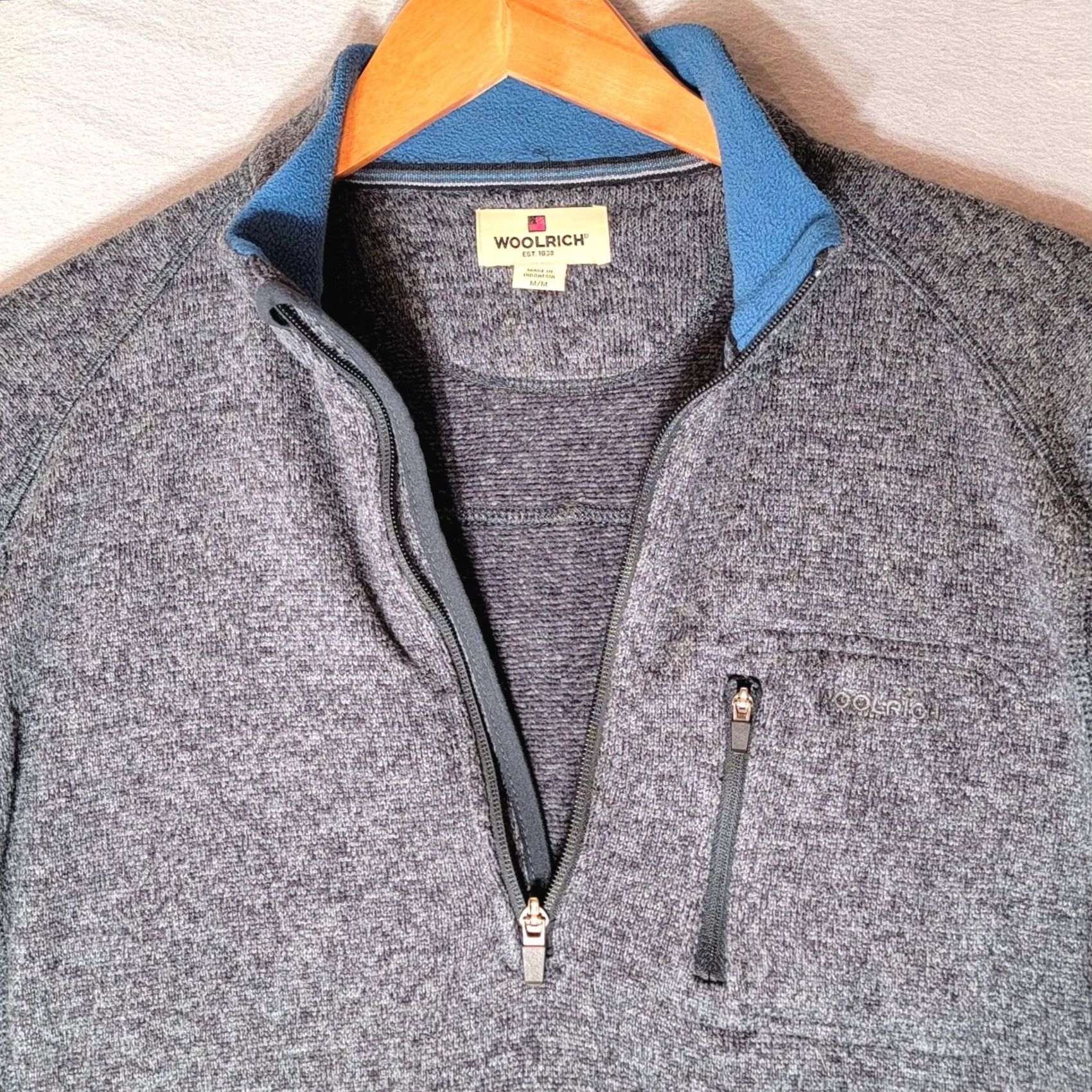Vintage Woolrich Half Zip Sweater Mens M Gray Knit Jacket Mock Neck Gorpcore Size US M / EU 48-50 / 2 - 4 Thumbnail