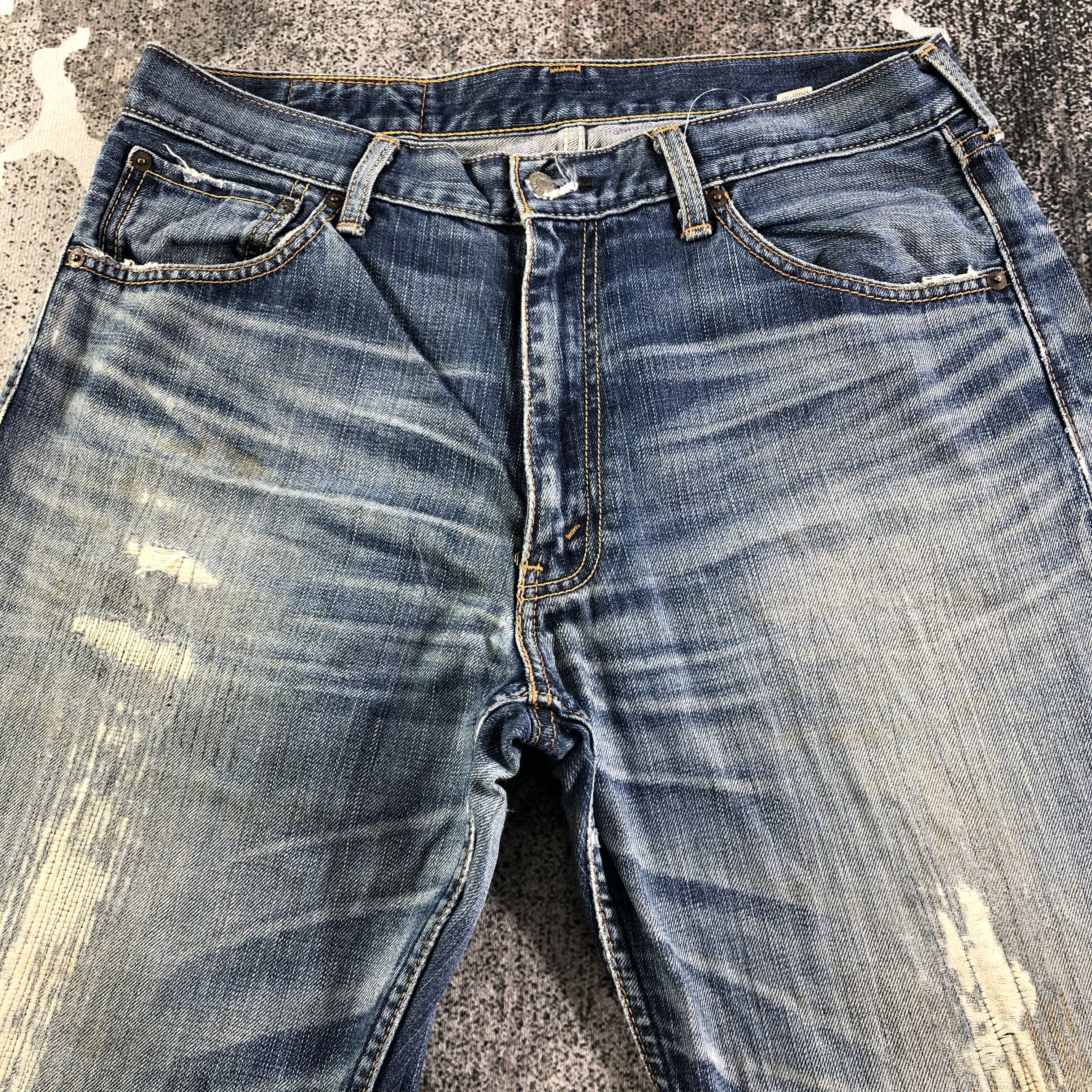 Levi's Vintage Levis Jeans 703 Distressed Denim KJ2555 Size US 34 / EU 50 - 3 Thumbnail