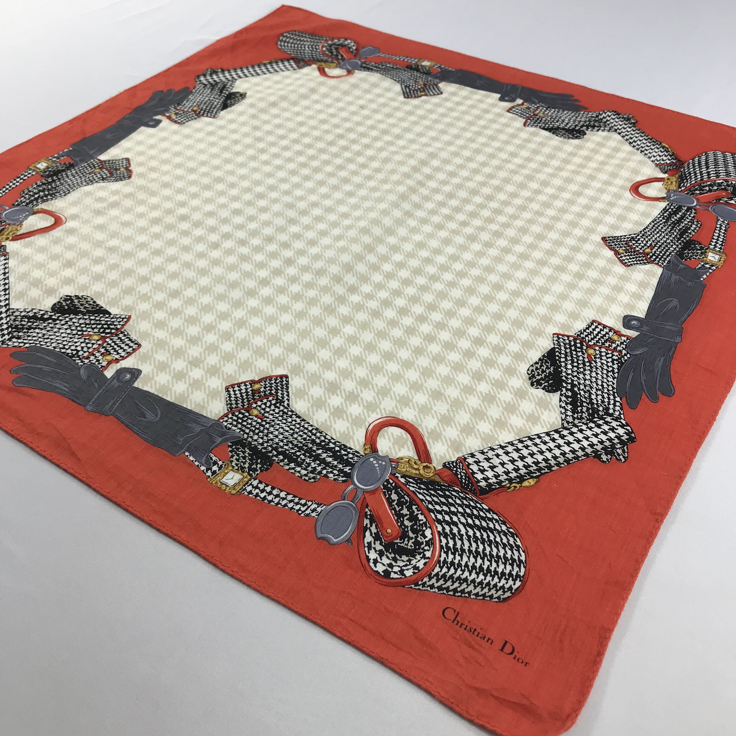Vintage Christian Dior Bandana / Handkerchief / Neckerchief - S2279 Size ONE SIZE - 2 Thumbnail