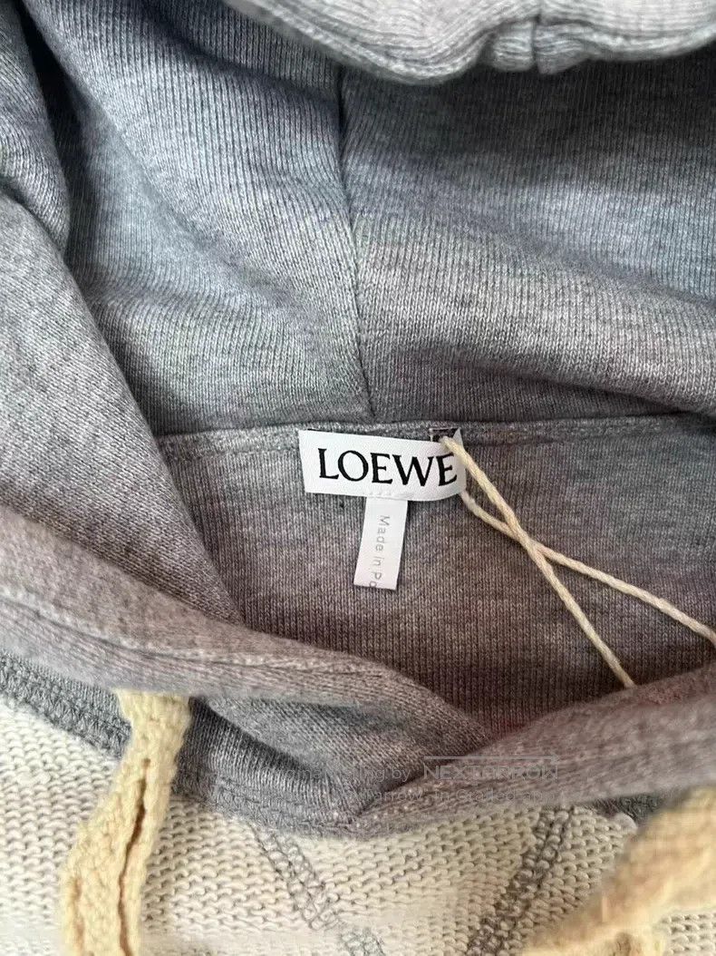 Loewe Loewe Grey embroidered large logo hooded sweatshirt Size M / US 6-8 / IT 42-44 - 6 Thumbnail
