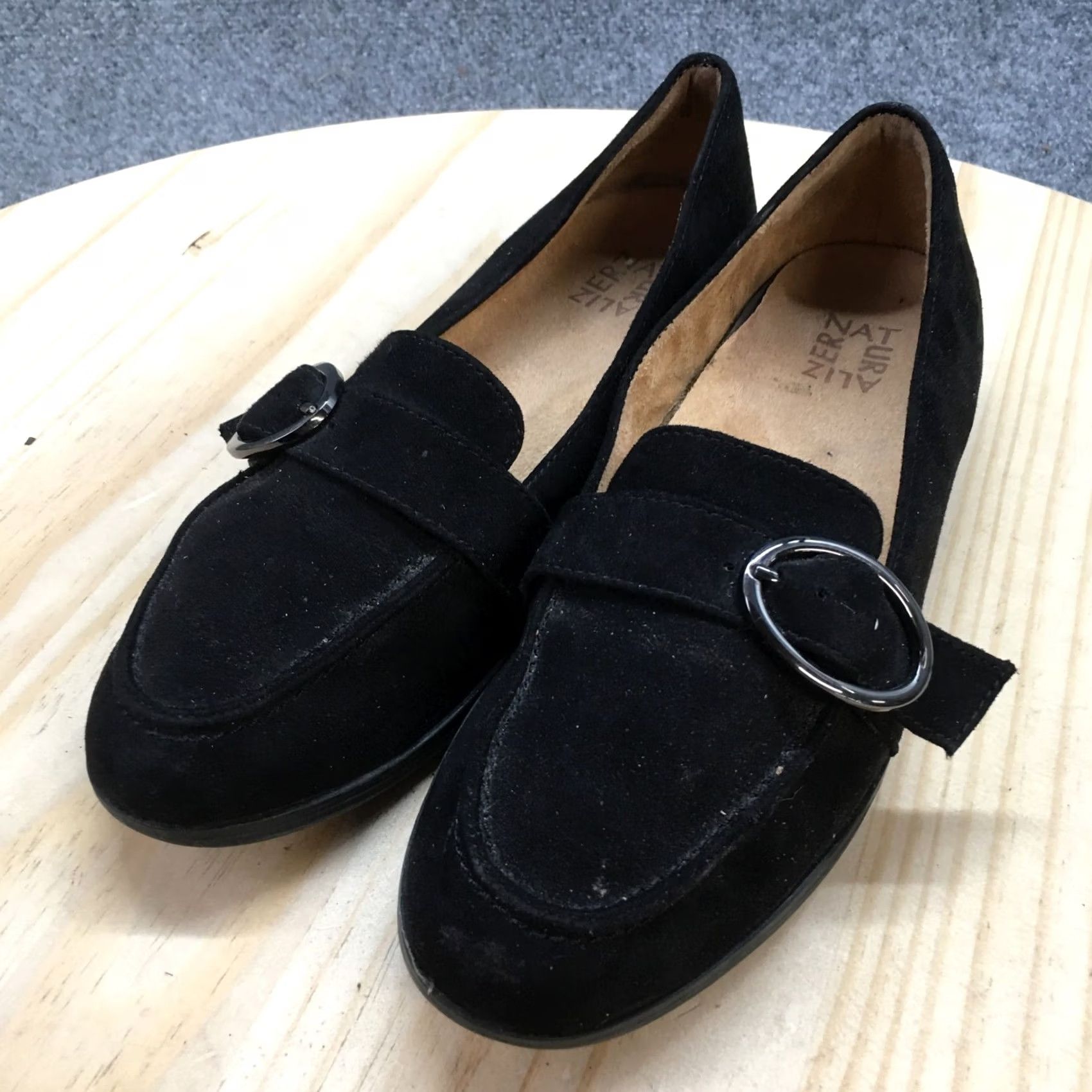 Naturalizer Naturalizer Mina Loafer Womens 9M Black Fabric Buckle Strap Casual Low Top Shoe Size M / US 6-8 / IT 42-44 - 3 Thumbnail