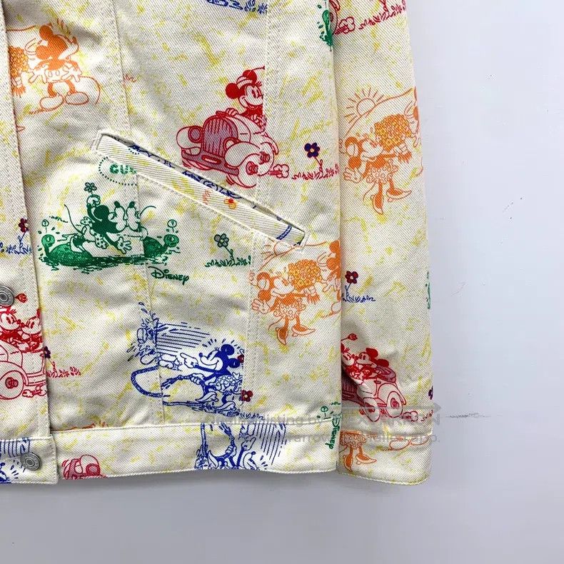 Gucci Gucci Co-branded beige Mickey Mouse full-print cotton lape Size US XS / EU 42 / 0 - 4 Thumbnail