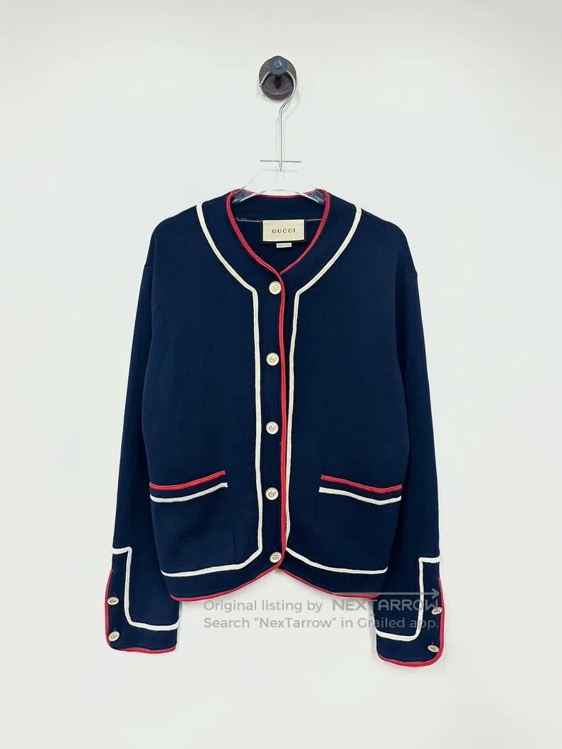 Gucci Gucci Navy blue borderless overture series colour-blocked Size S / US 4 / IT 40 - 1 Thumbnail