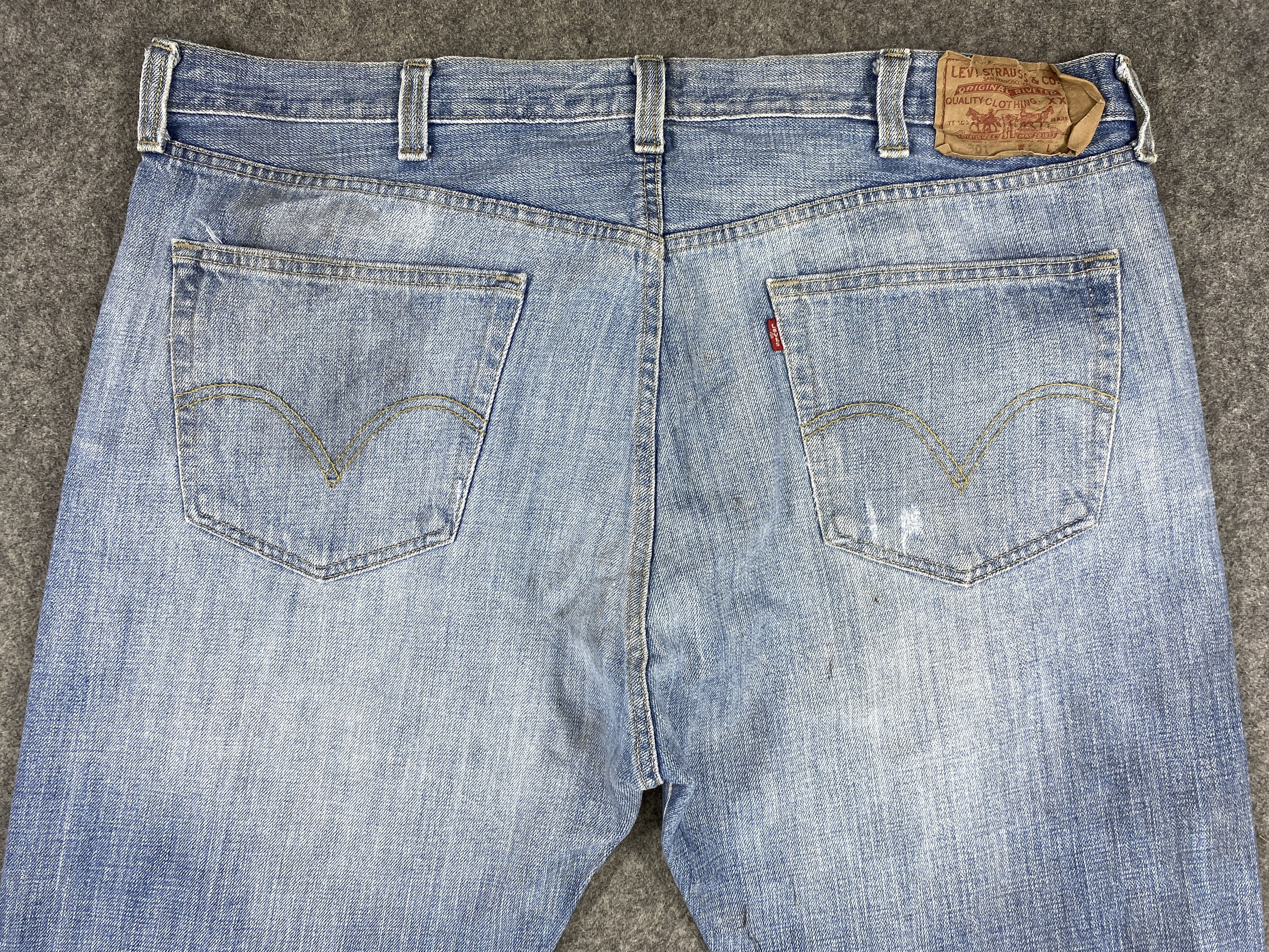 Levi's Blue Wash Vintage Levi's 501 Jeans 42x32.5 Denim -JN1567 Size US 42 / EU 58 - 4 Thumbnail