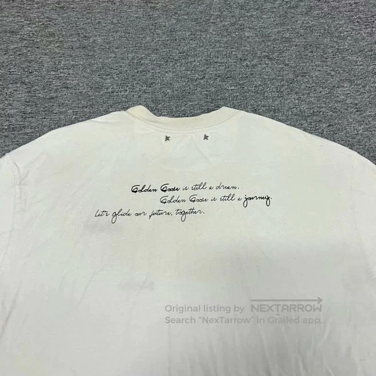 Golden Goose Golden Goose 25ss Distressed Slogan T. Size US S / EU 44-46 / 1 - 5 Thumbnail