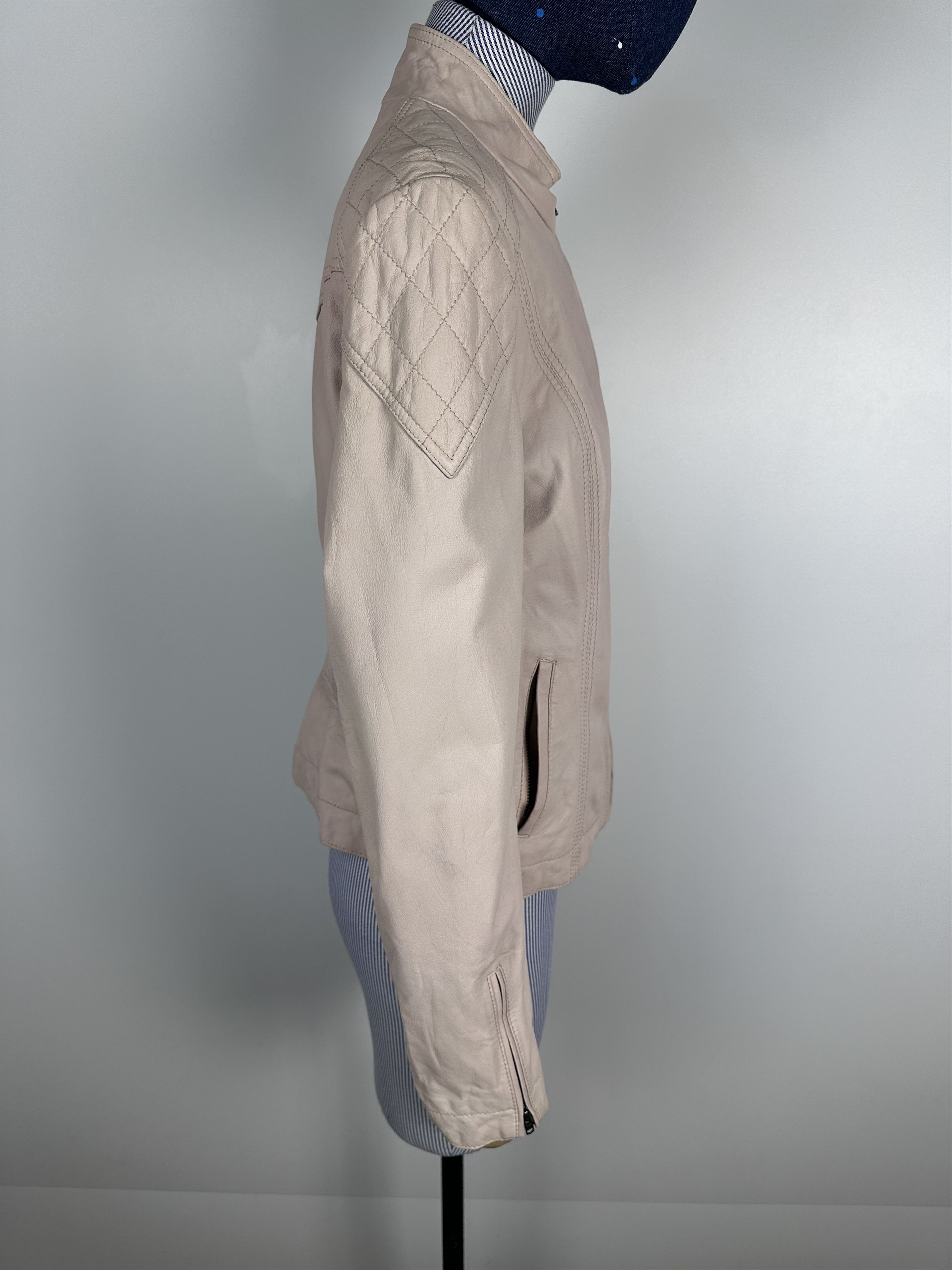 Reiss Reiss Women's Leather Jacket Soft Pinc Size M Size M / US 6-8 / IT 42-44 - 7 Thumbnail