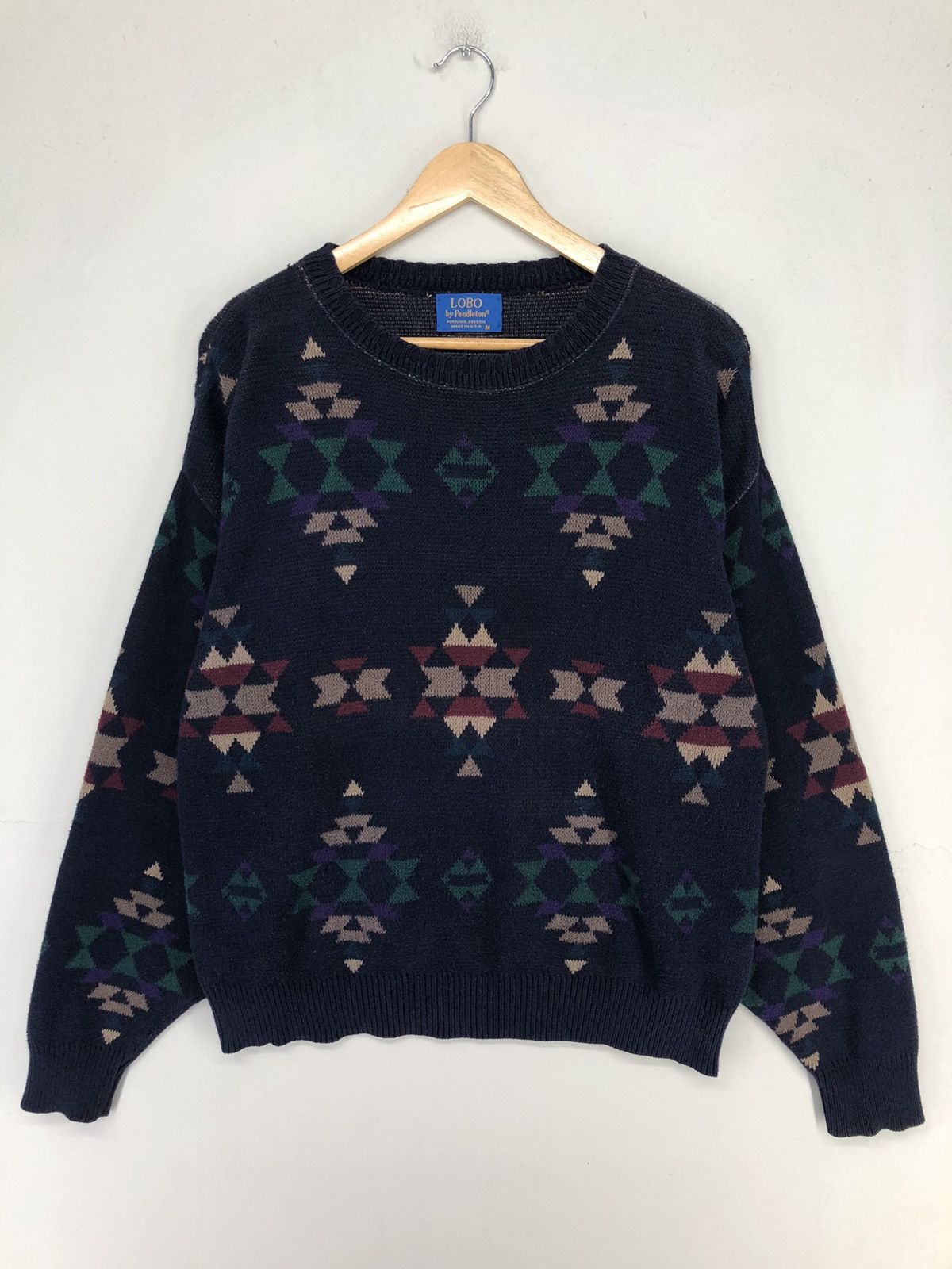 Pendleton Vintage Lobo By Pendleton Navajo Crewneck Knitwear Size US M / EU 48-50 / 2 - 1 Thumbnail