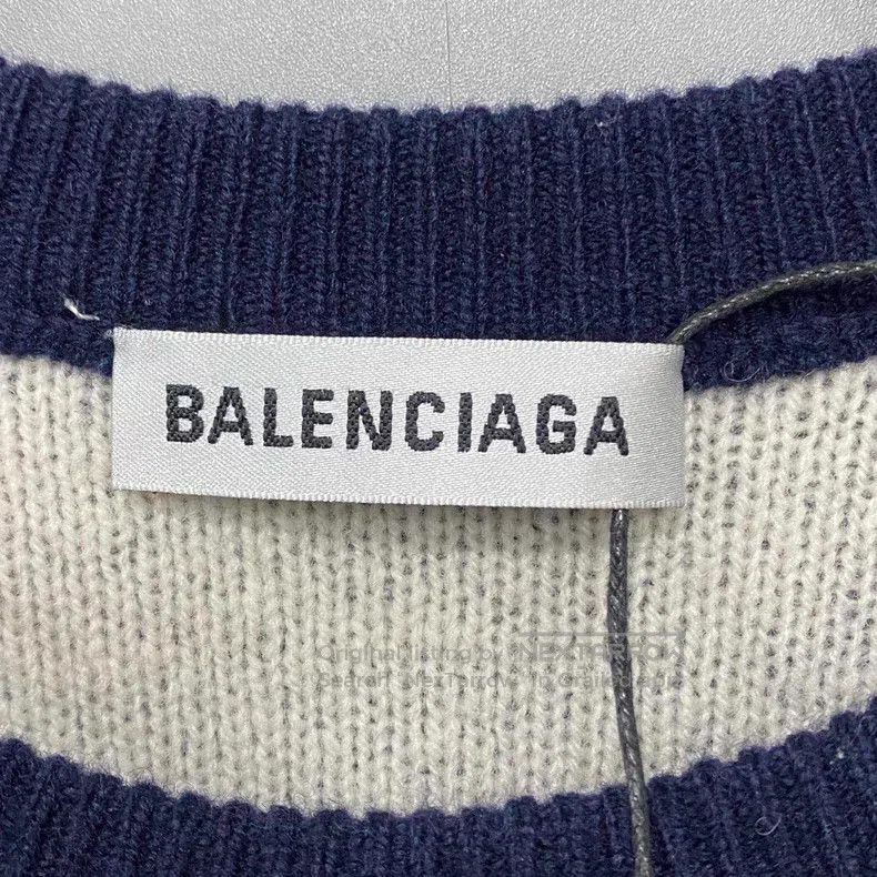 Balenciaga Balenciaga Barrage print logo knit sweater Size US L / EU 52-54 / 3 - 4 Thumbnail