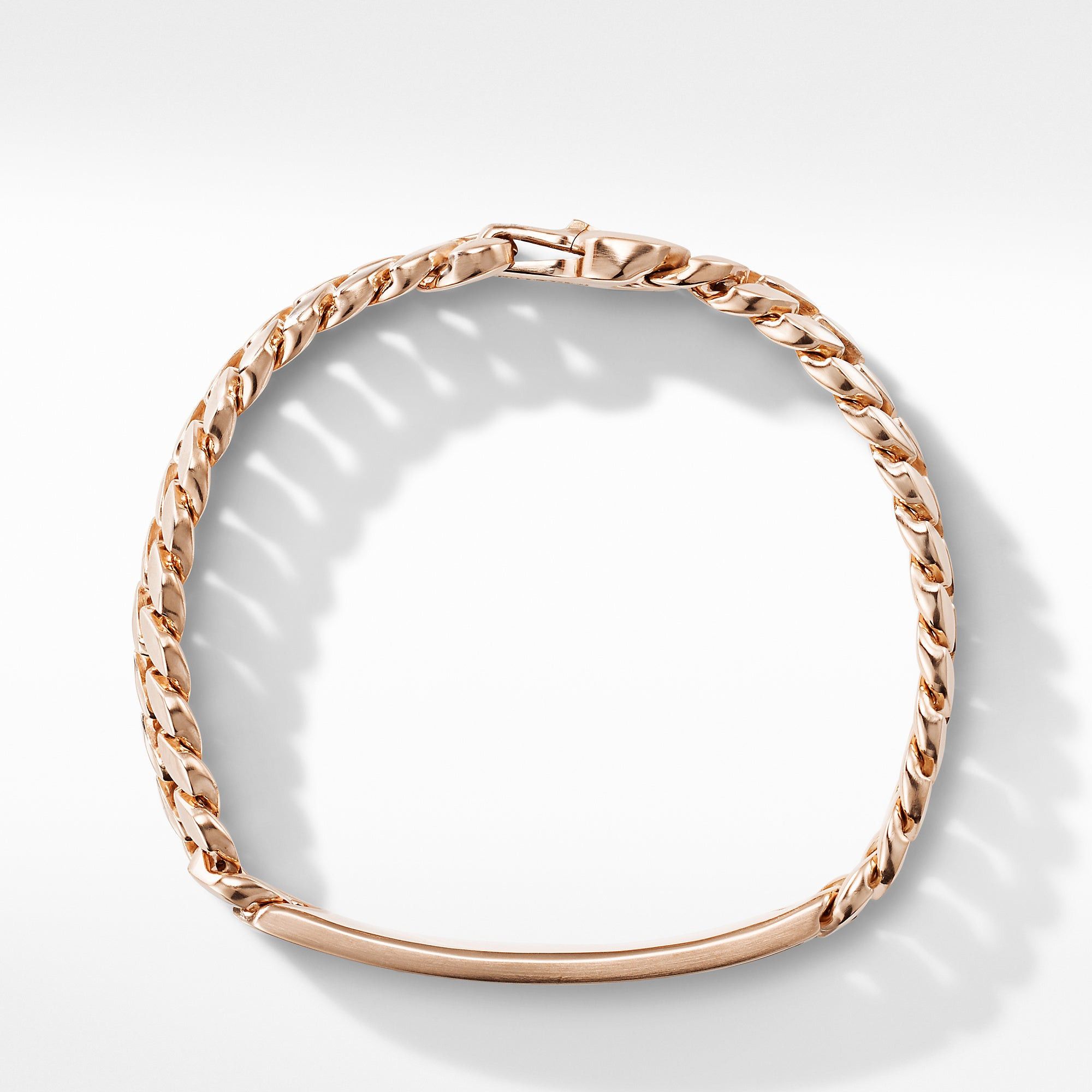 David Yurman o1w1db10325 Size:OS/Curb Chain Id Bracelet in Rose/Golden Size ONE SIZE - 2 Thumbnail
