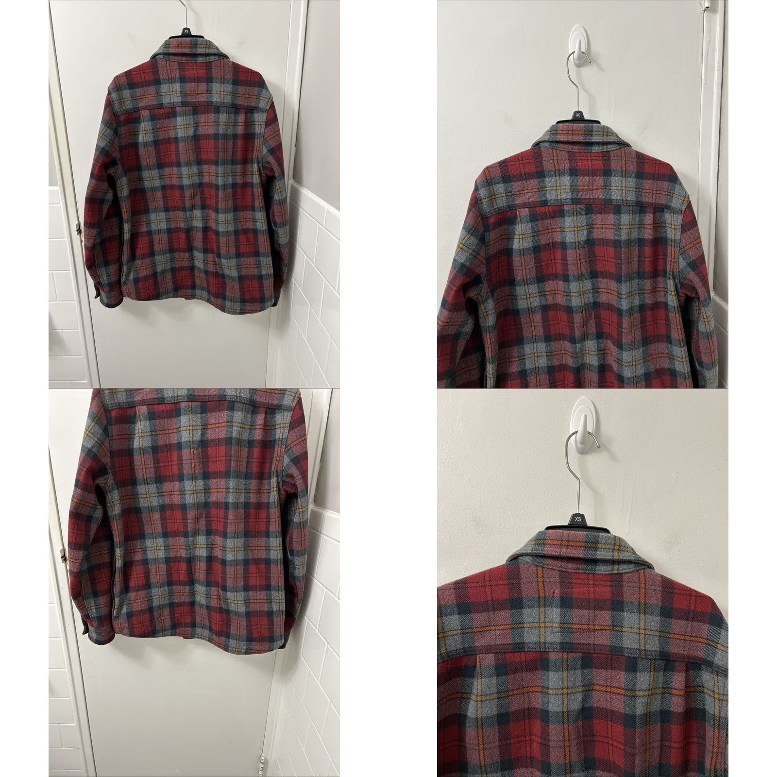 Lee Lee Shirt Mens S Red Plaid Flannel Lined Shacket Button Down Pockets Vintage: No Size US S / EU 44-46 / 1 - 8 Thumbnail