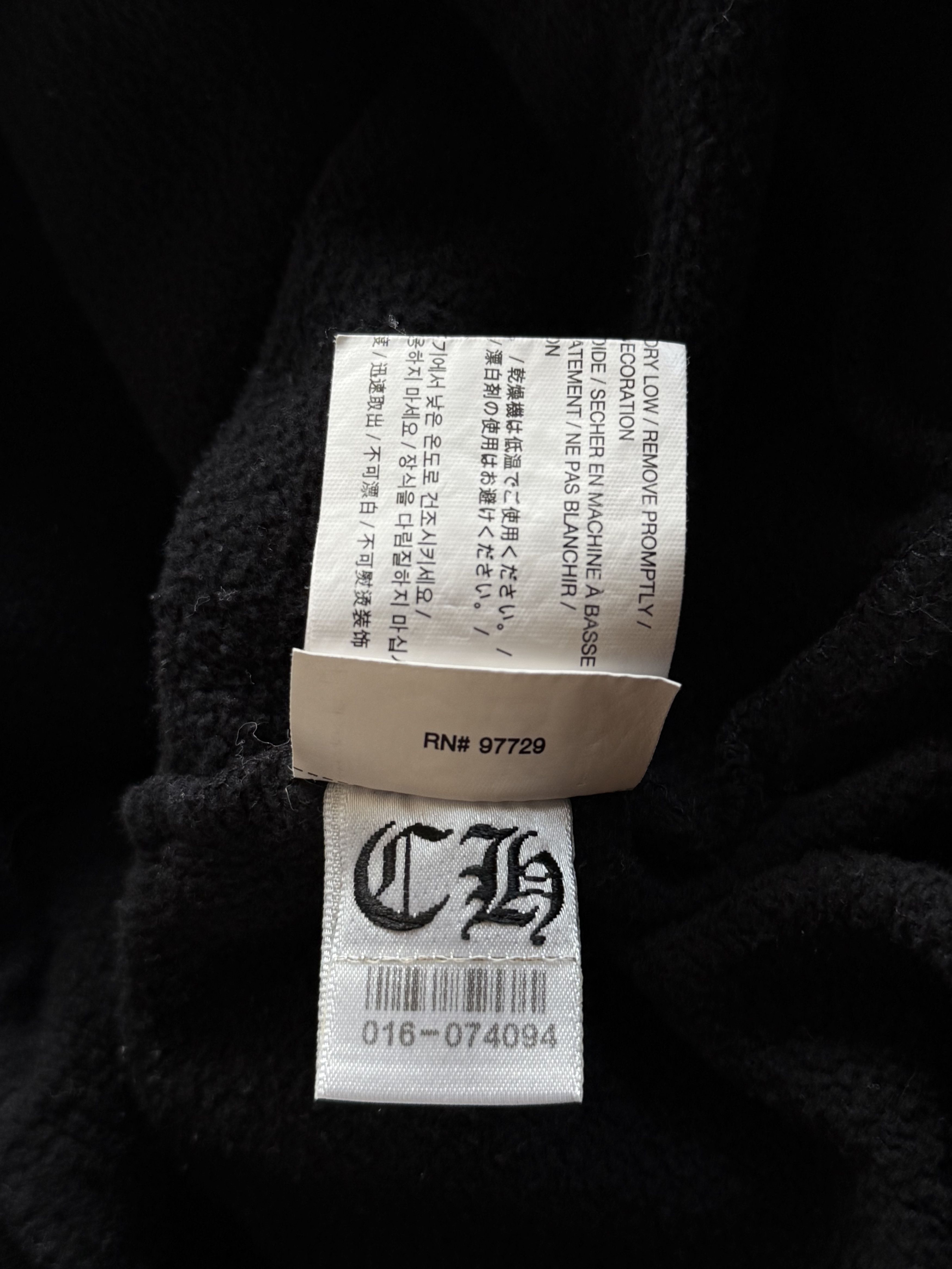 Chrome Hearts Chrome Hearts Black & White Horseshoe Chomper Logo Hoodie Size US S / EU 44-46 / 1 - 7 Thumbnail