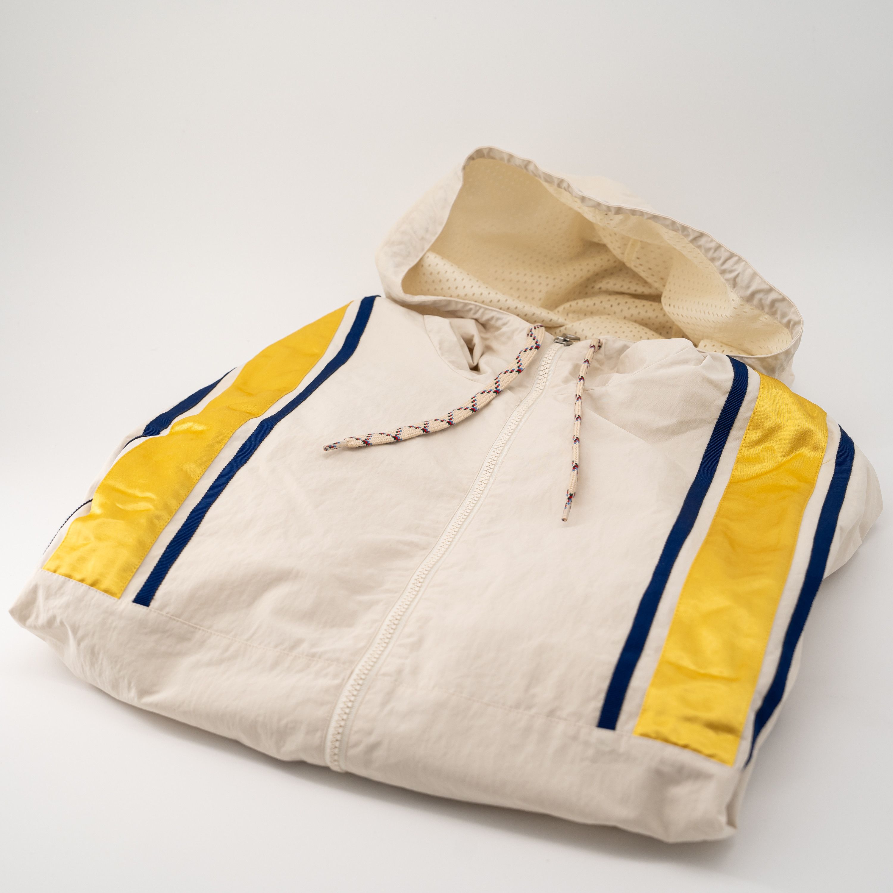 Gucci L Gucci Nylon Zip Jacket Windbreaker I Feel White Yellow Size US L / EU 52-54 / 3 - 7 Thumbnail