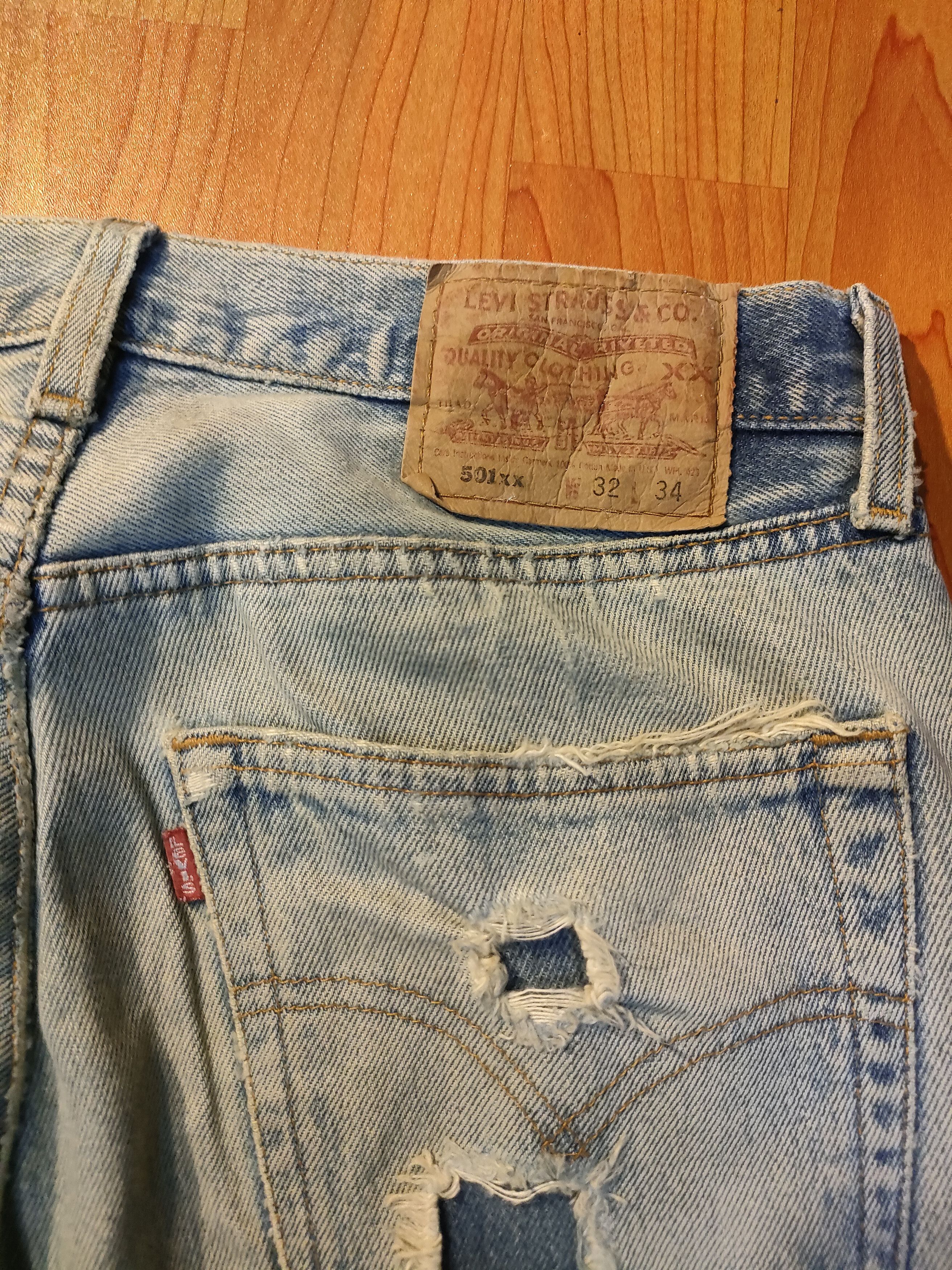 Levi's Vintage Clothing × Vintage Vintage Distressed Distressed 501xx Size US 32 / EU 48 - 2 Thumbnail