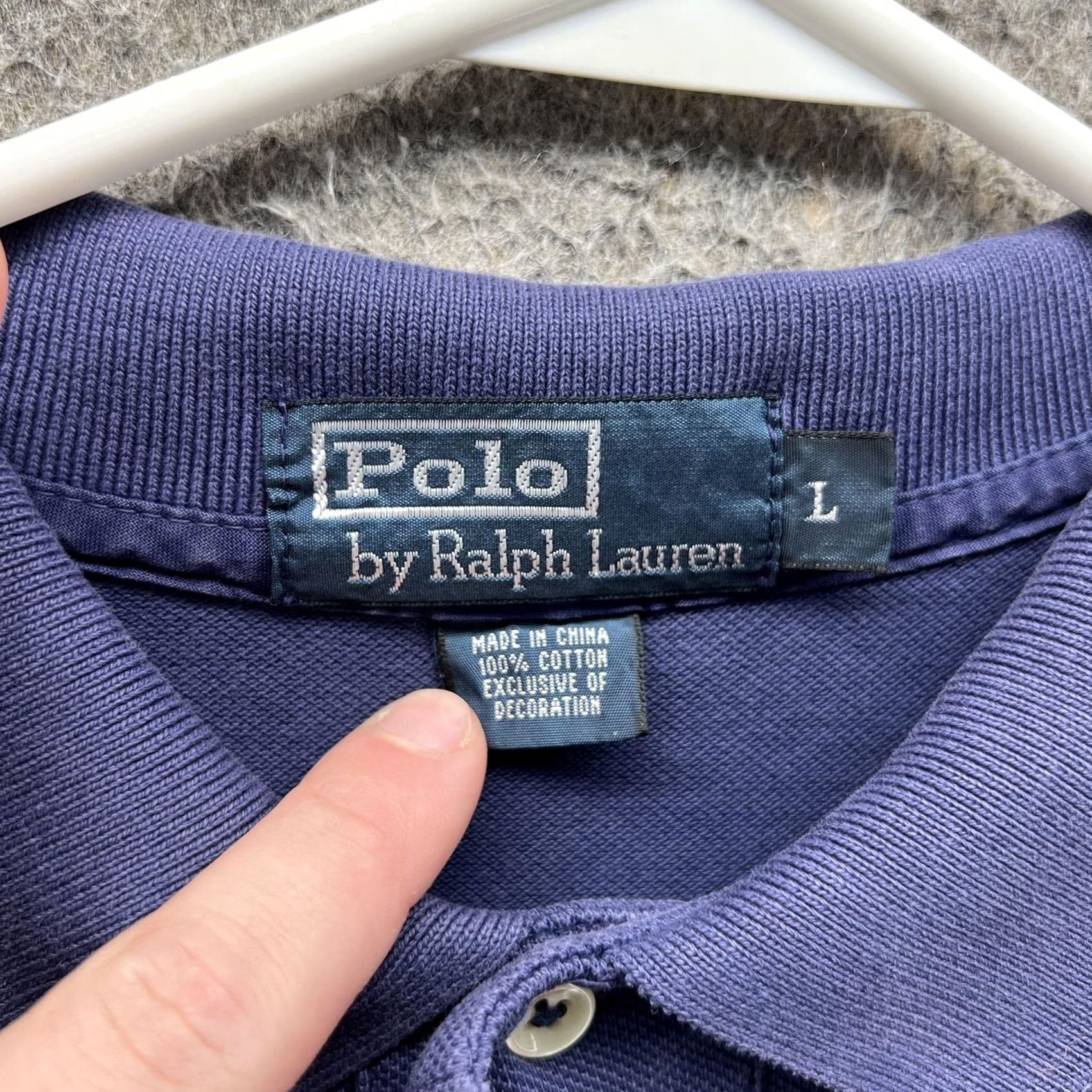 Polo Ralph Lauren Polo Ralph Lauren Polo Shirt Mens L Blue Embroidery Big Pony 3 90s Vintage Polo Shirt Mens L Blue Embroidered Logo Size US L / EU 52-54 / 3 - 3 Thumbnail