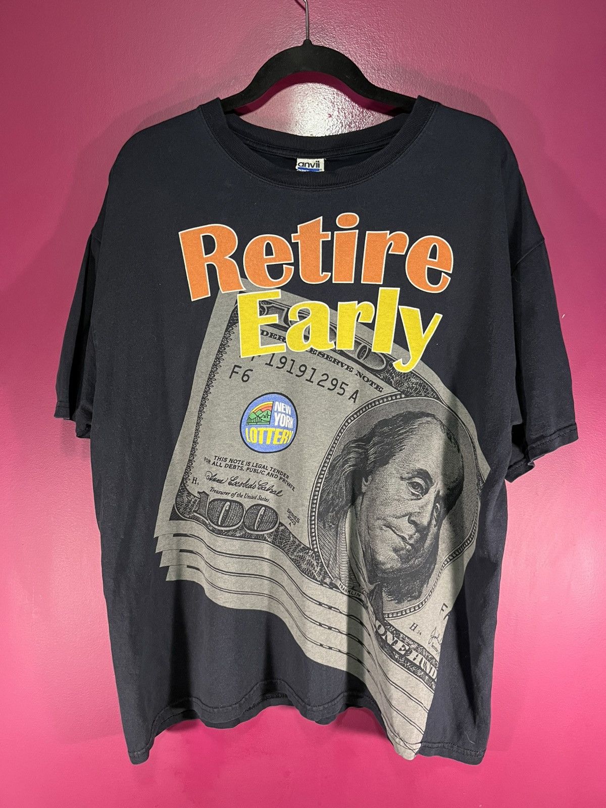 Anvil Vintage New York lottery promo tee Size US XL / EU 56 / 4 - 1 Thumbnail