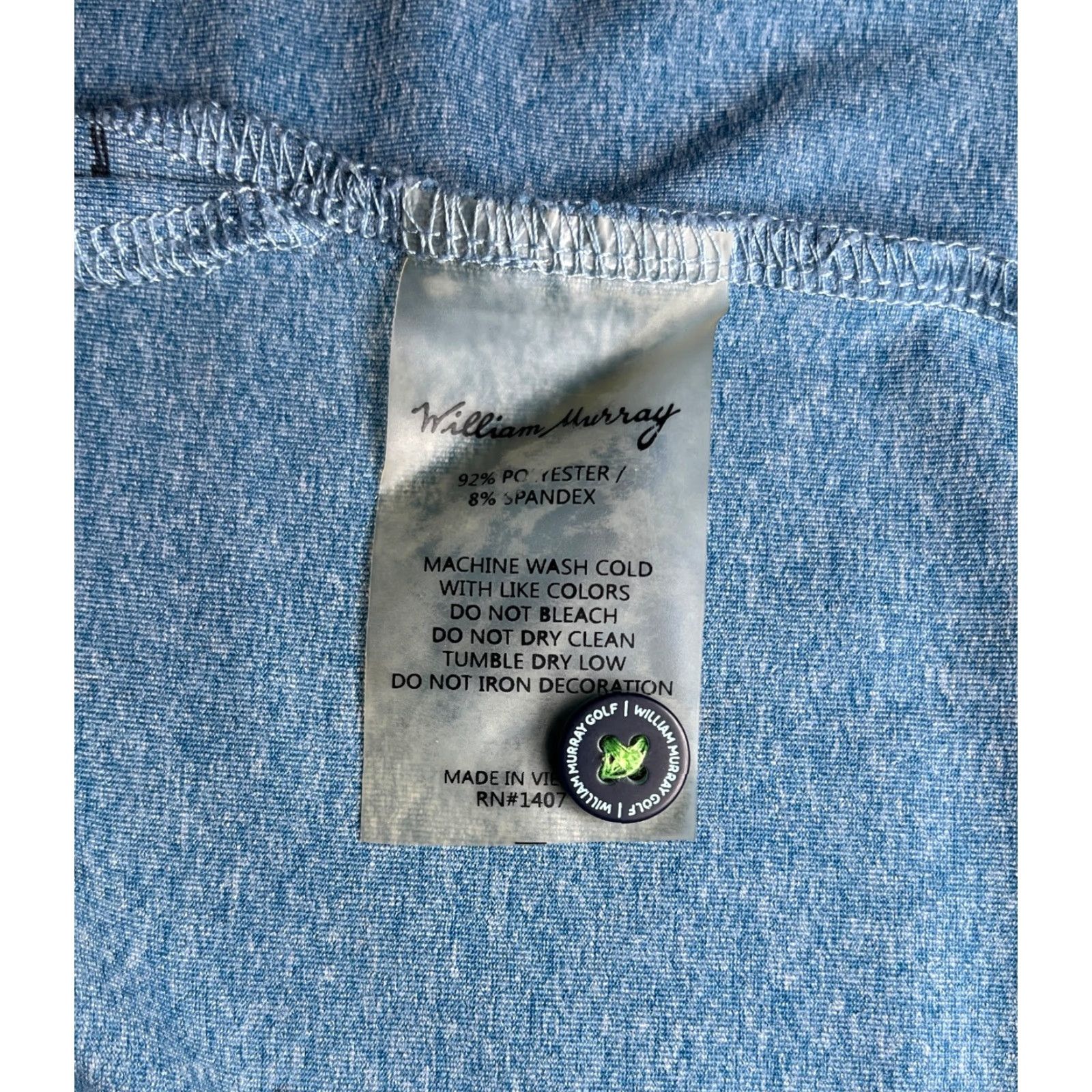 Vintage William Murray Polo Shirt Polo Men XL Blue Short Sleeve Golf Sports Activewear Mens Size US XL / EU 56 / 4 - 7 Thumbnail