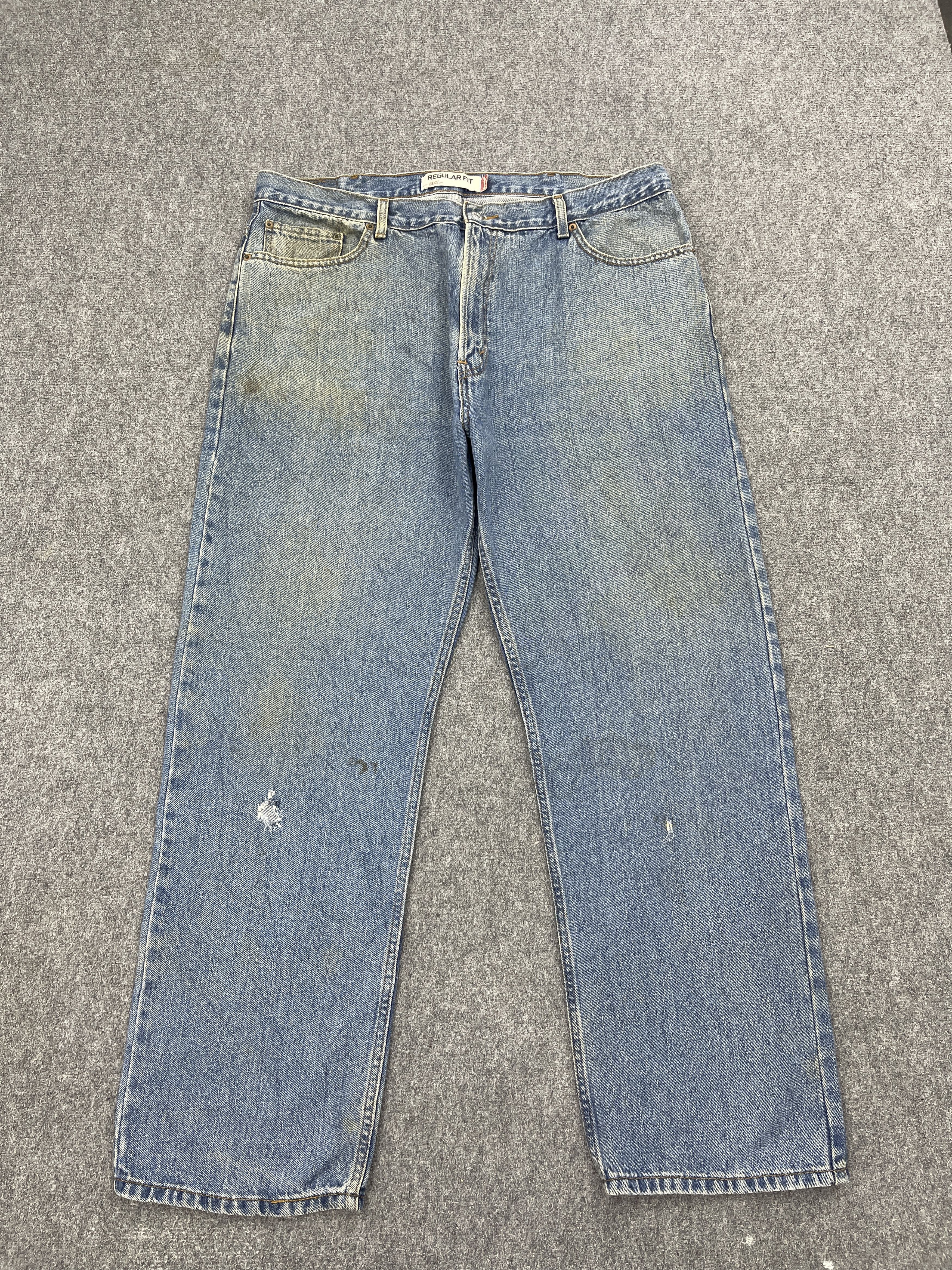Levi's Vintage Light Washed Levis 505 Regular Fit Jeans DP2491 Size US 40 / EU 56 - 1 Thumbnail