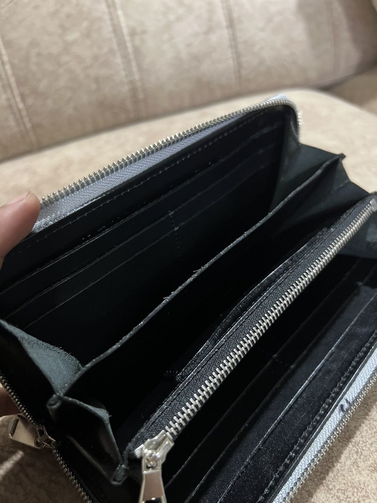 Isamu Katayama Backlash Genuine Elephant Skin Leather Round Fastener Long Wallets Size ONE SIZE - 6 Thumbnail