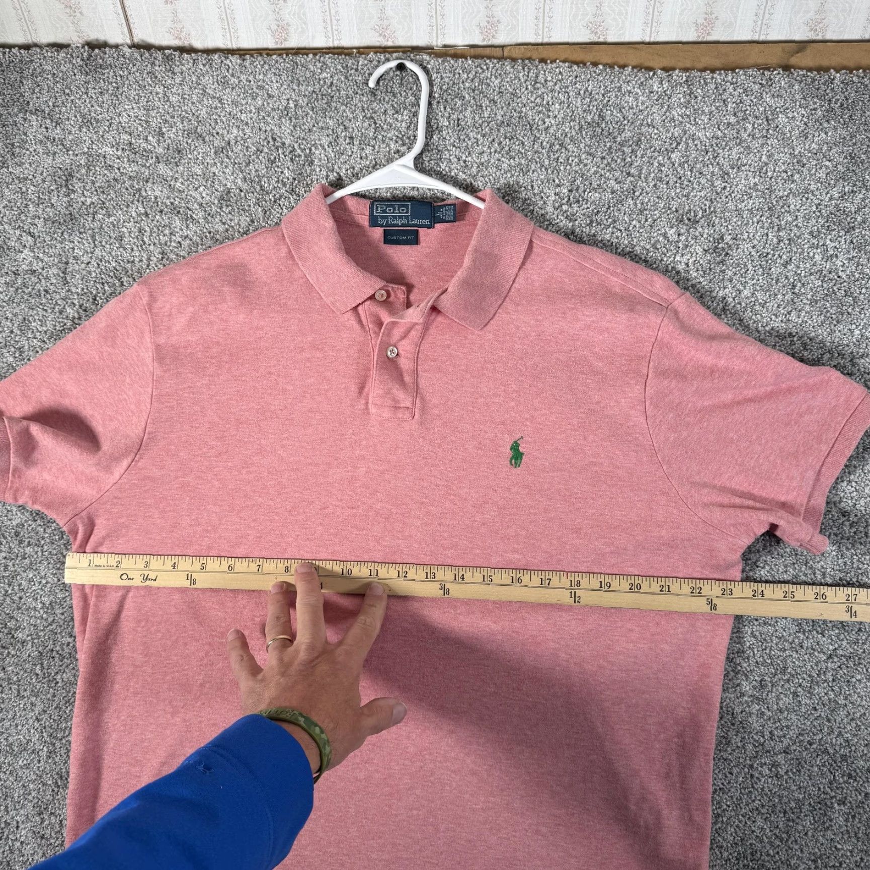 Polo Ralph Lauren VINTAGE Polo Ralph Lauren Polo Shirt Mens L Pink Custom Fit Embroidered Pony College 90s Ivy Size US L / EU 52-54 / 3 - 3 Thumbnail