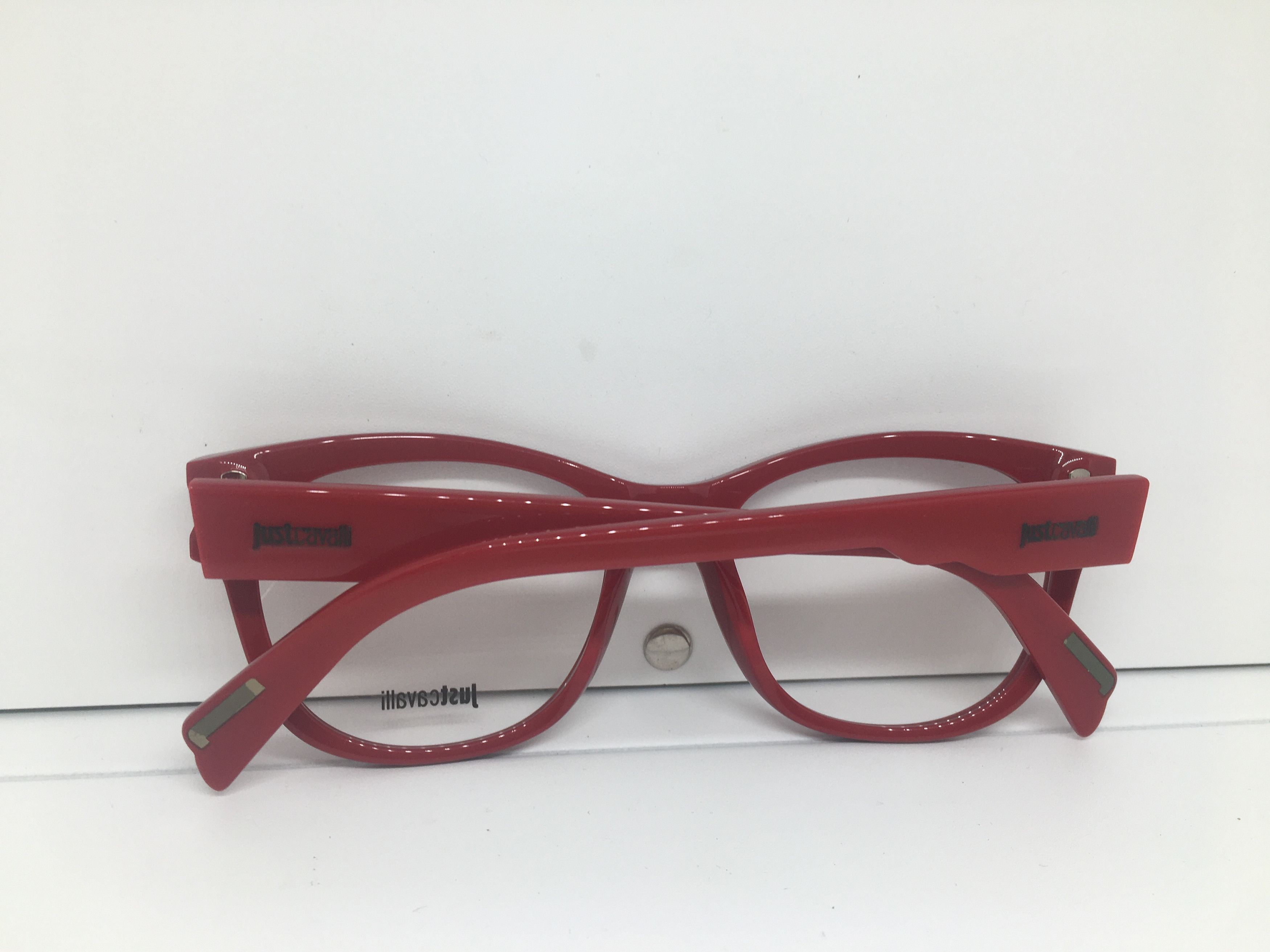 Just Cavalli Just Cavalli Red Acetate Eyeglasses Frame Size ONE SIZE - 9 Thumbnail