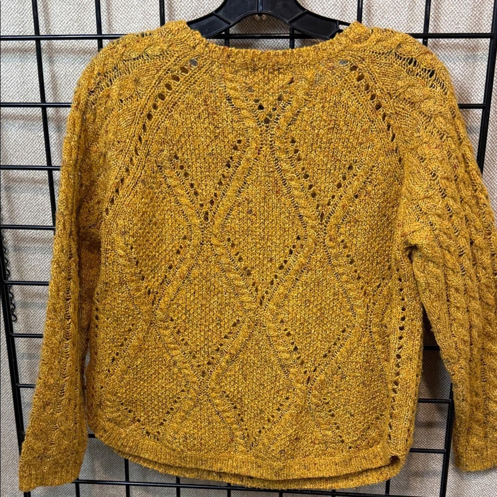 Indigo Indigo Golden Cable Knit Sweater Size M / US 6-8 / IT 42-44 - 4 Thumbnail