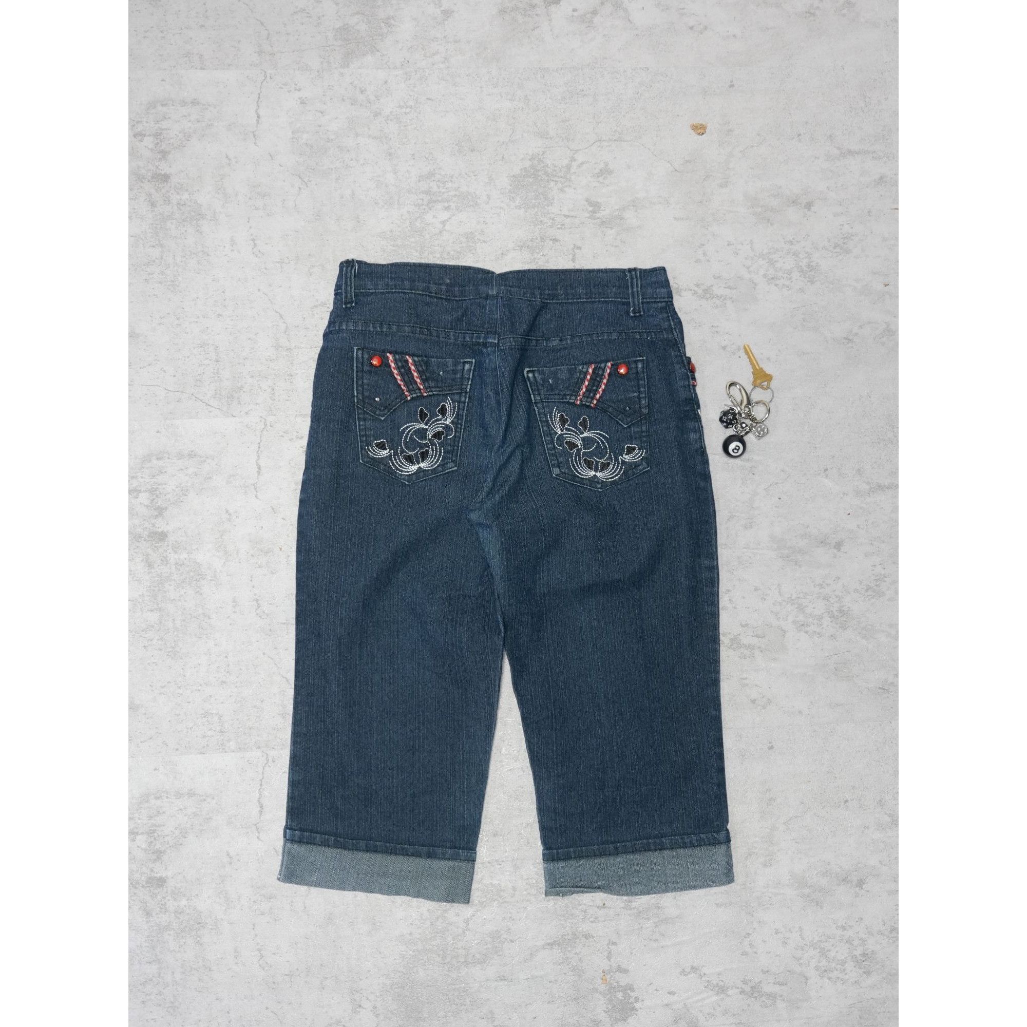 Other Y2k Denim Embroidered Capri Size 28" / US 6 / IT 42 - 3 Thumbnail