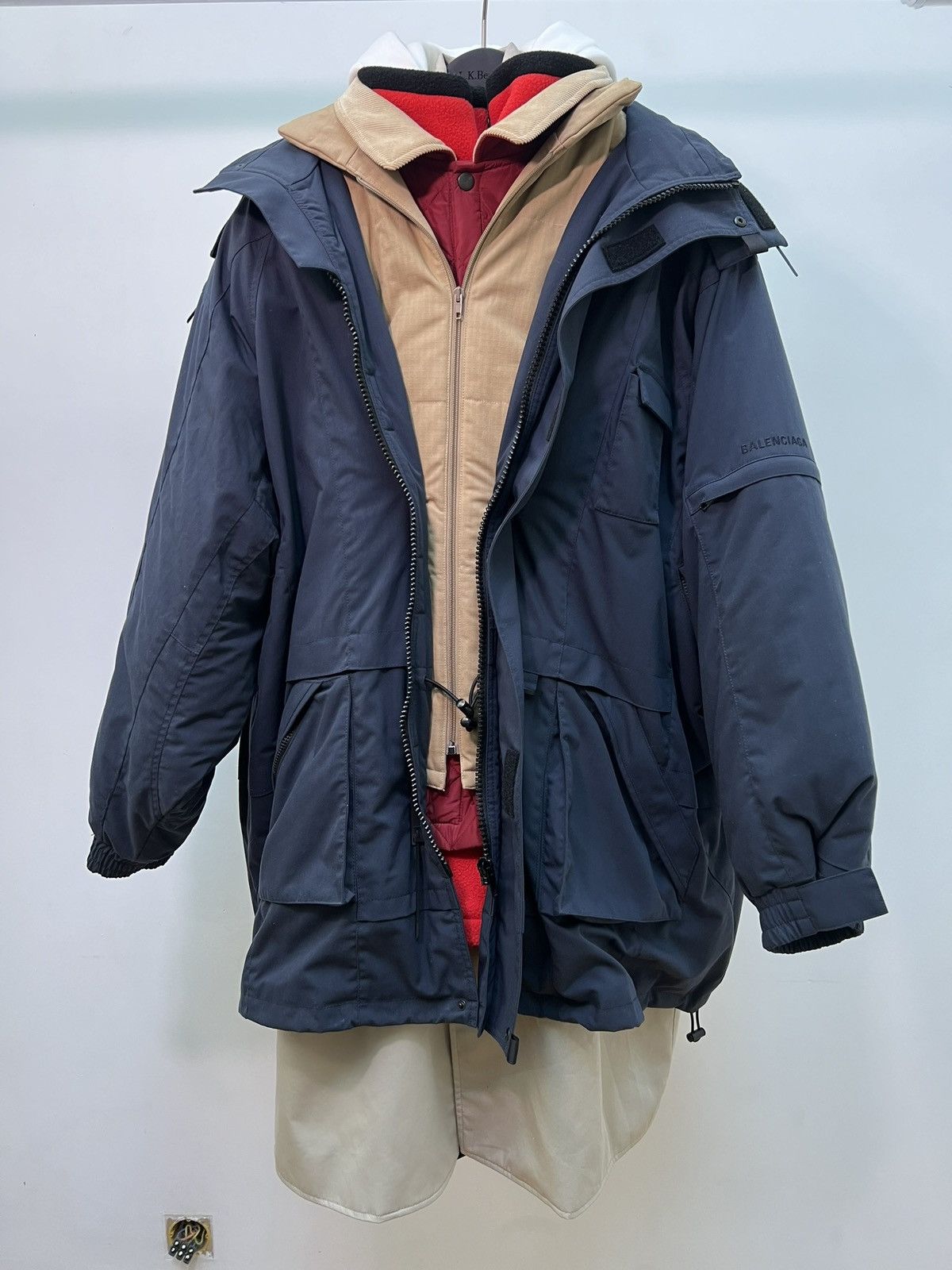 Balenciaga Balenciaga AW18 7 Layer Parka Jacket Size US L / EU 52-54 / 3 - 8 Thumbnail