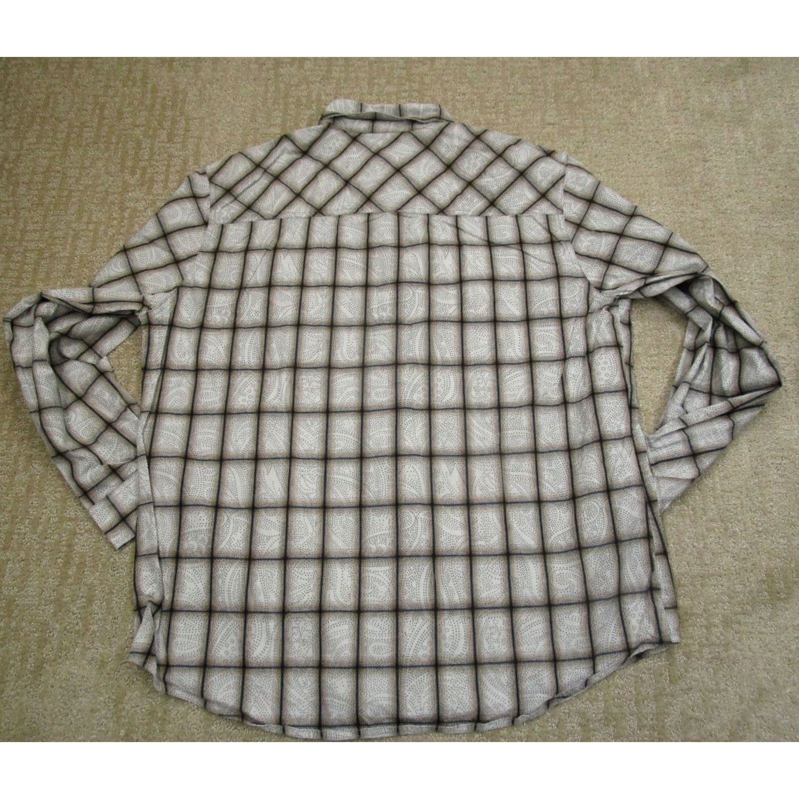 Wrangler Wrangler Retro Shirt Men XL White Paisley Long Sleeve Button Down Western Size US XL / EU 56 / 4 - 3 Thumbnail