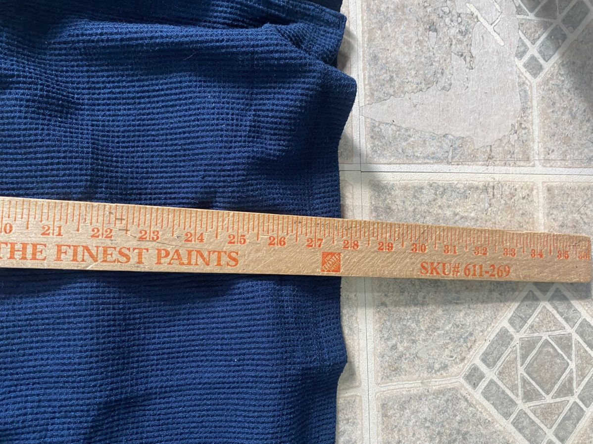 Other Vintage Y2K waffle knit thermal long sleeve Henley blue Size US XL / EU 56 / 4 - 5 Thumbnail