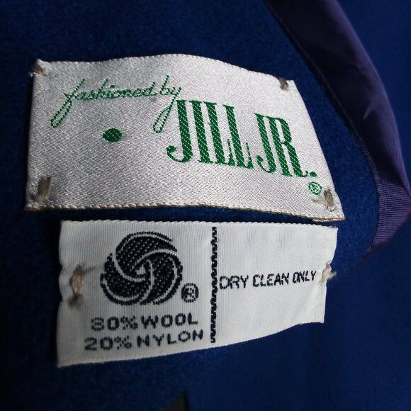 Other Vintage 60s Jill Jr. Wool Overcoat Blue ILGWU Size US M / EU 48-50 / 2 - 4 Thumbnail