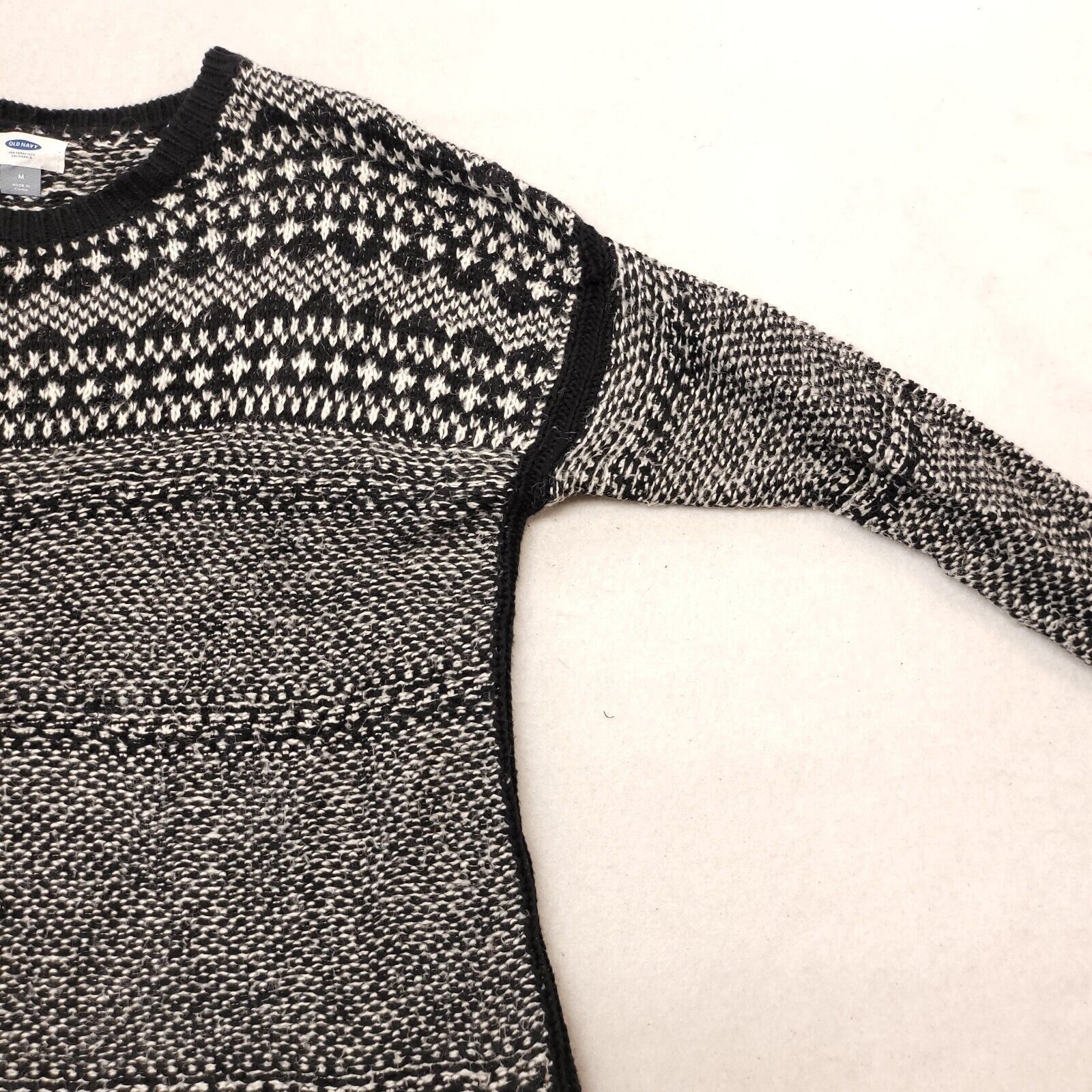 Old Navy Old Navy Pullover Cotton Sweater Womens Size M Black White Size M / US 6-8 / IT 42-44 - 5 Thumbnail