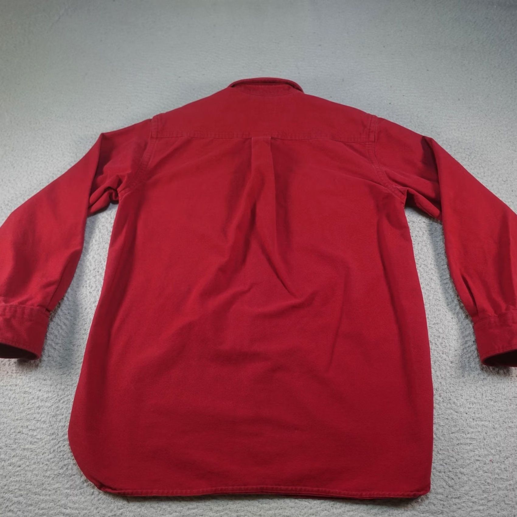 Vintage L.L. Bean Shirt Mens Small Red Brushed Cotton Button-Up Casual Outdoor Fall Navy? Size US S / EU 44-46 / 1 - 2 Thumbnail