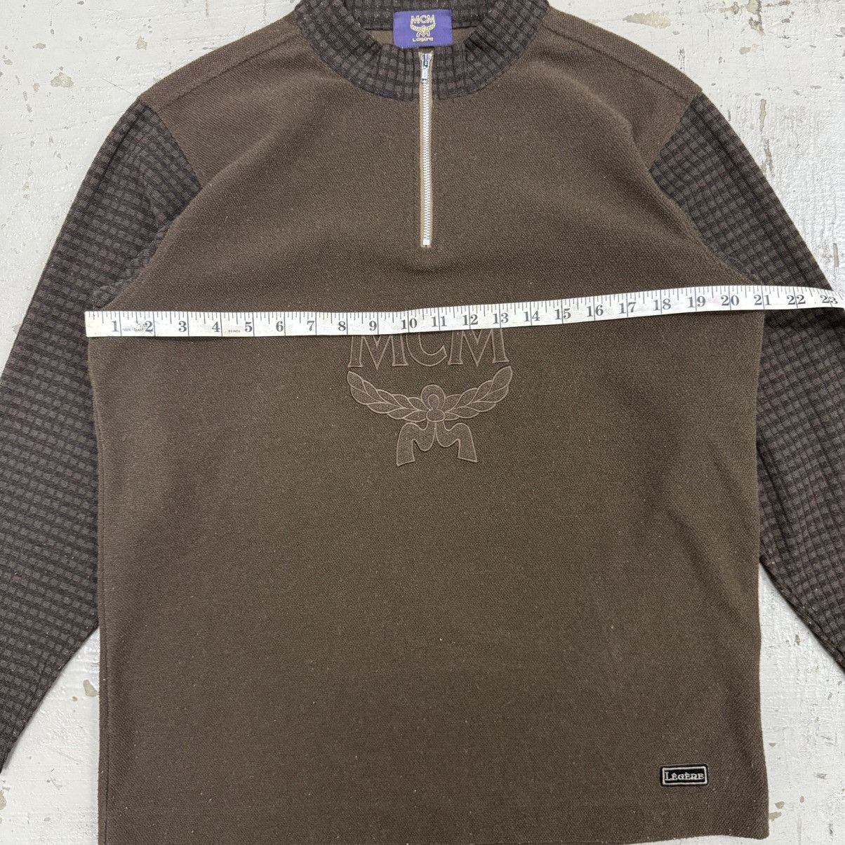 MCM MCM Mode Creation Munchen Half Zip Pullover Sweatshirt Size US L / EU 52-54 / 3 - 4 Thumbnail