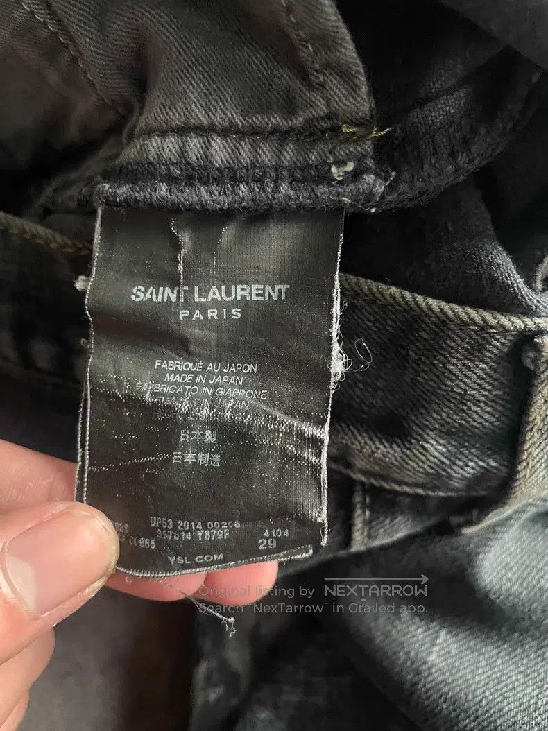 Saint Laurent Paris Saint Laurent Paris Oily Tattered Destruction Size US 29 - 5 Thumbnail
